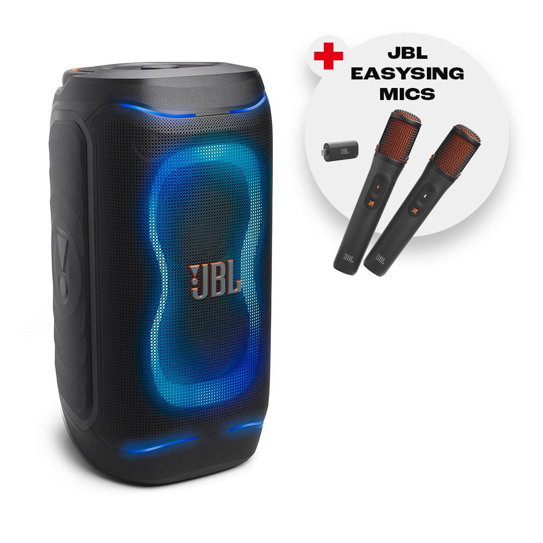 JBL Set: PartyBox 130 + Easysing Mics Party-Lautsprecher (Bluetooth, 200 W)