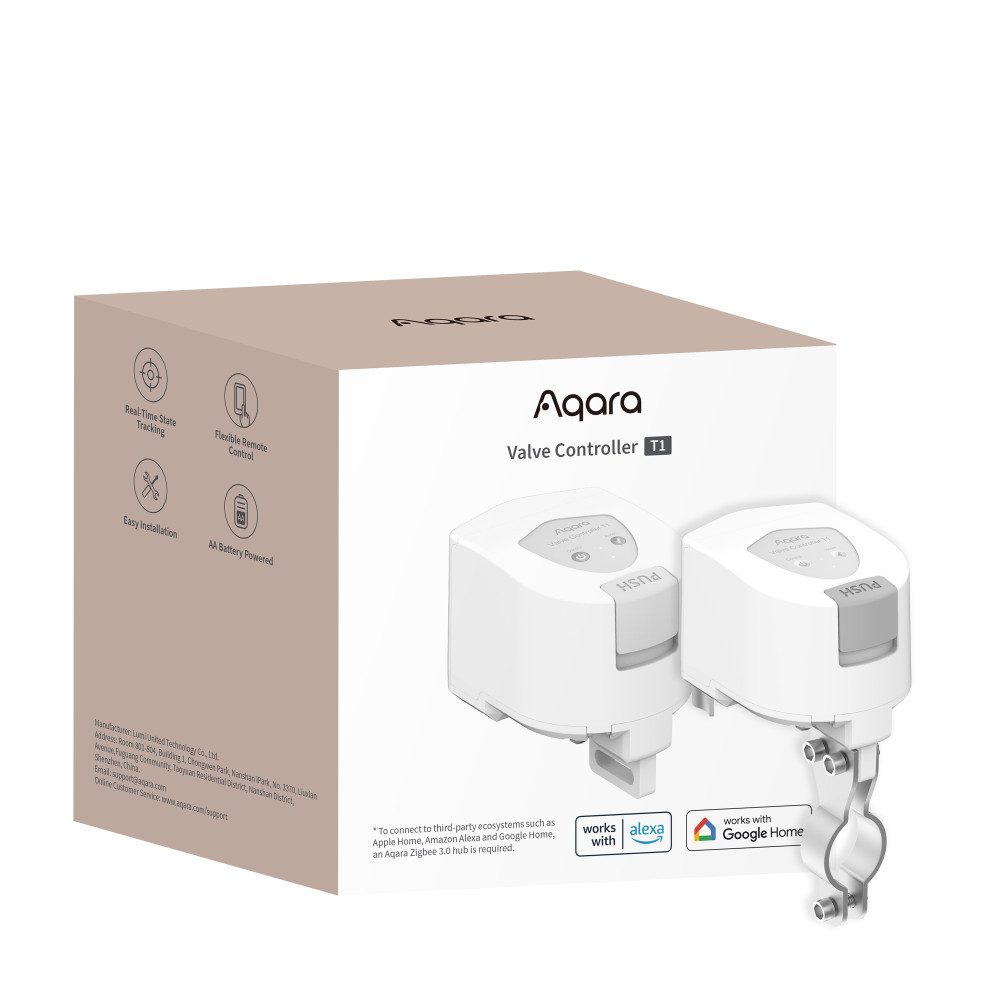 Absperrventil für Smart Home Lösung, Aqara Zigbee 3.0 Gateway ist erforderlich