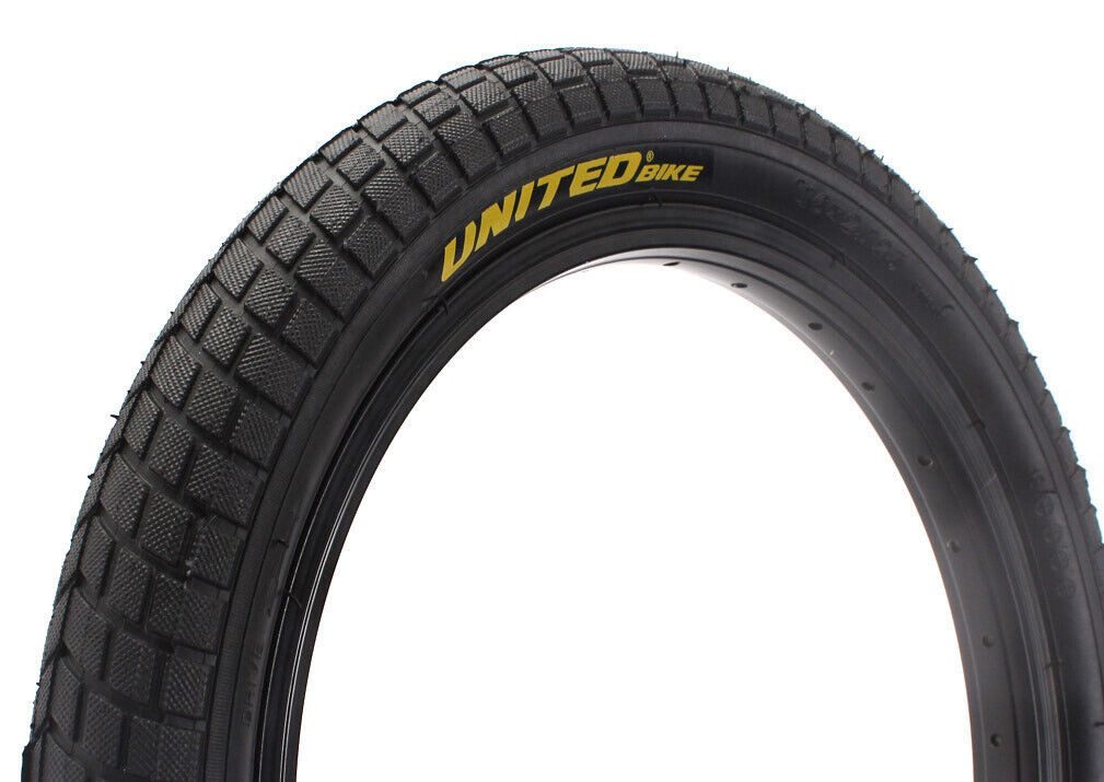 KHEbikes Fahrradreifen BMX Reifen KHE x UNITED 16 Zoll x 2,125 Zoll schwarz