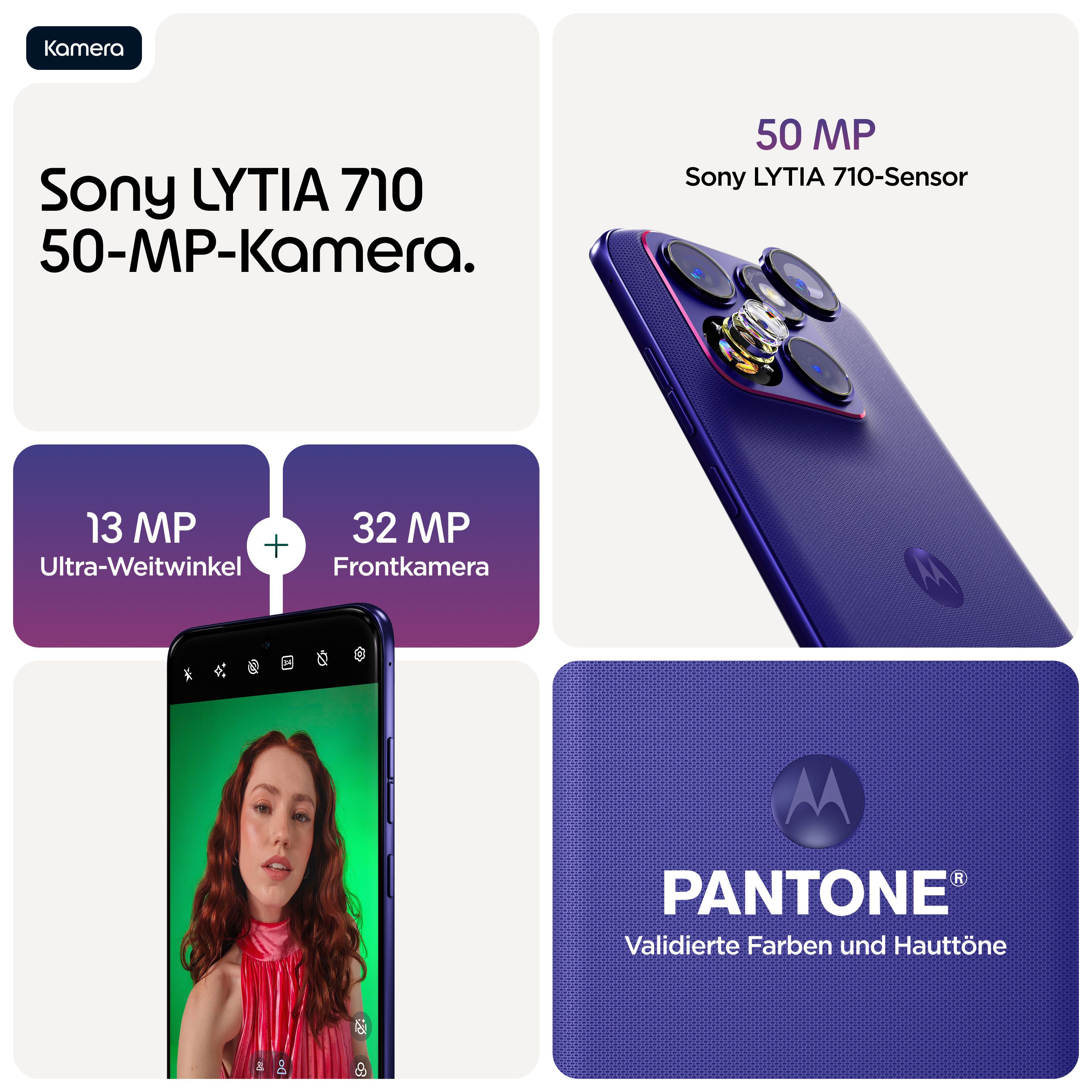 Motorola edge 70 fusion Smartphone (17,22 cm/6,78 Zoll, 256 GB Speicherplatz, 50 MP Kamera)