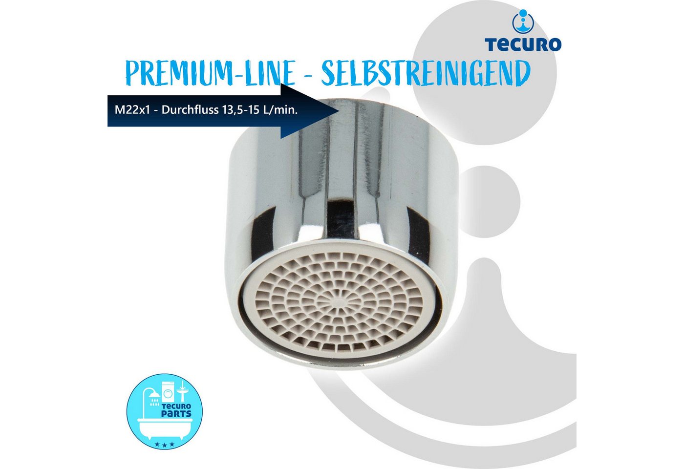 Thumbnail - tecuro Strahlregler Selbstreinigende (ECO Spar) Strahlregler M22 M24 Einsätze