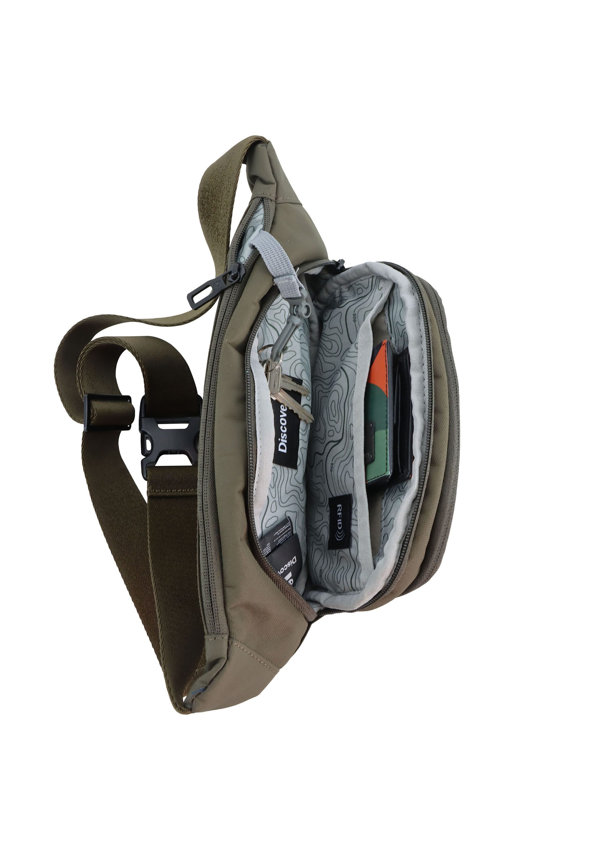 Discovery Gürteltasche Downtown, aus rPet Polyester-Material