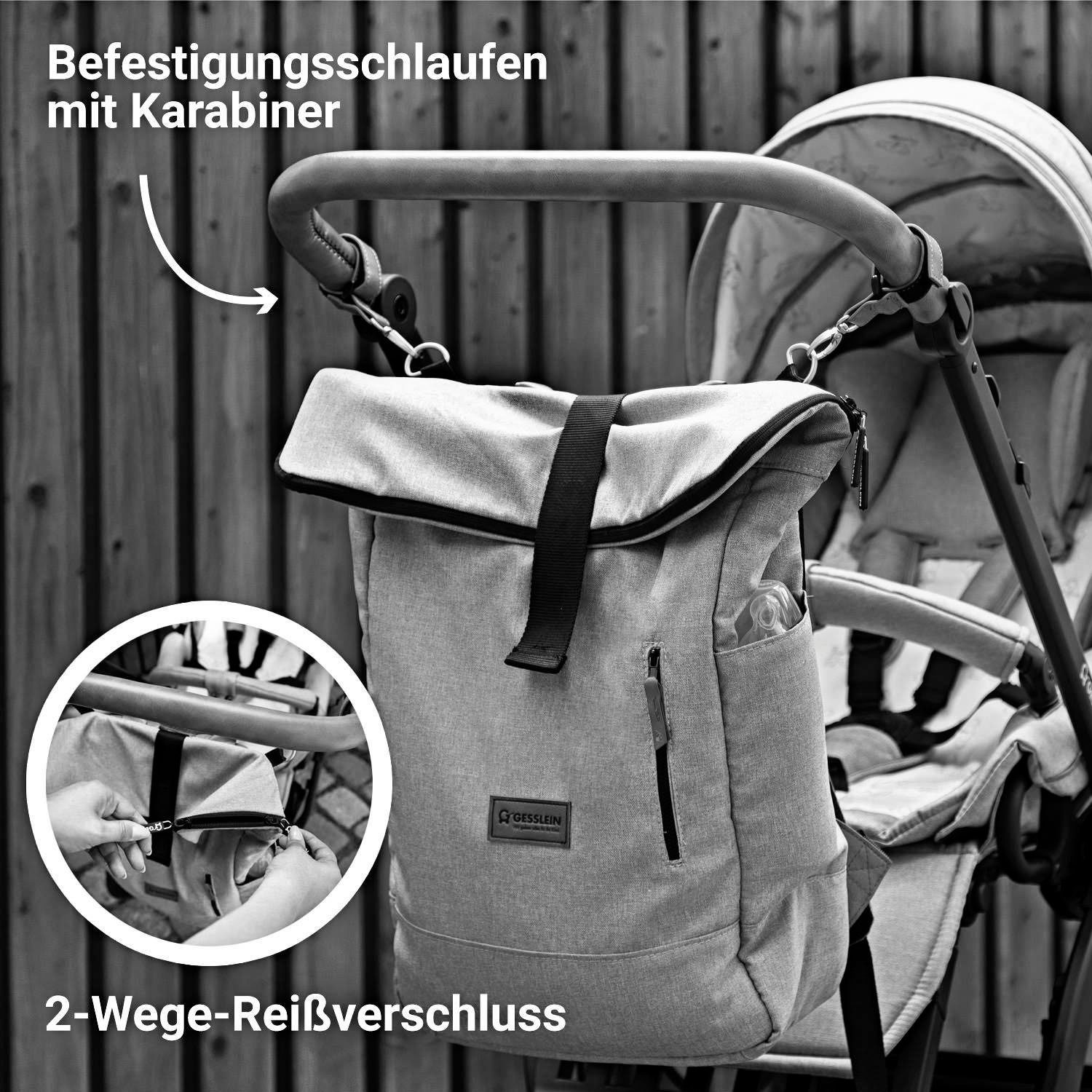 in mint, N°6, aqua Wickelrucksack Germany Made Gesslein