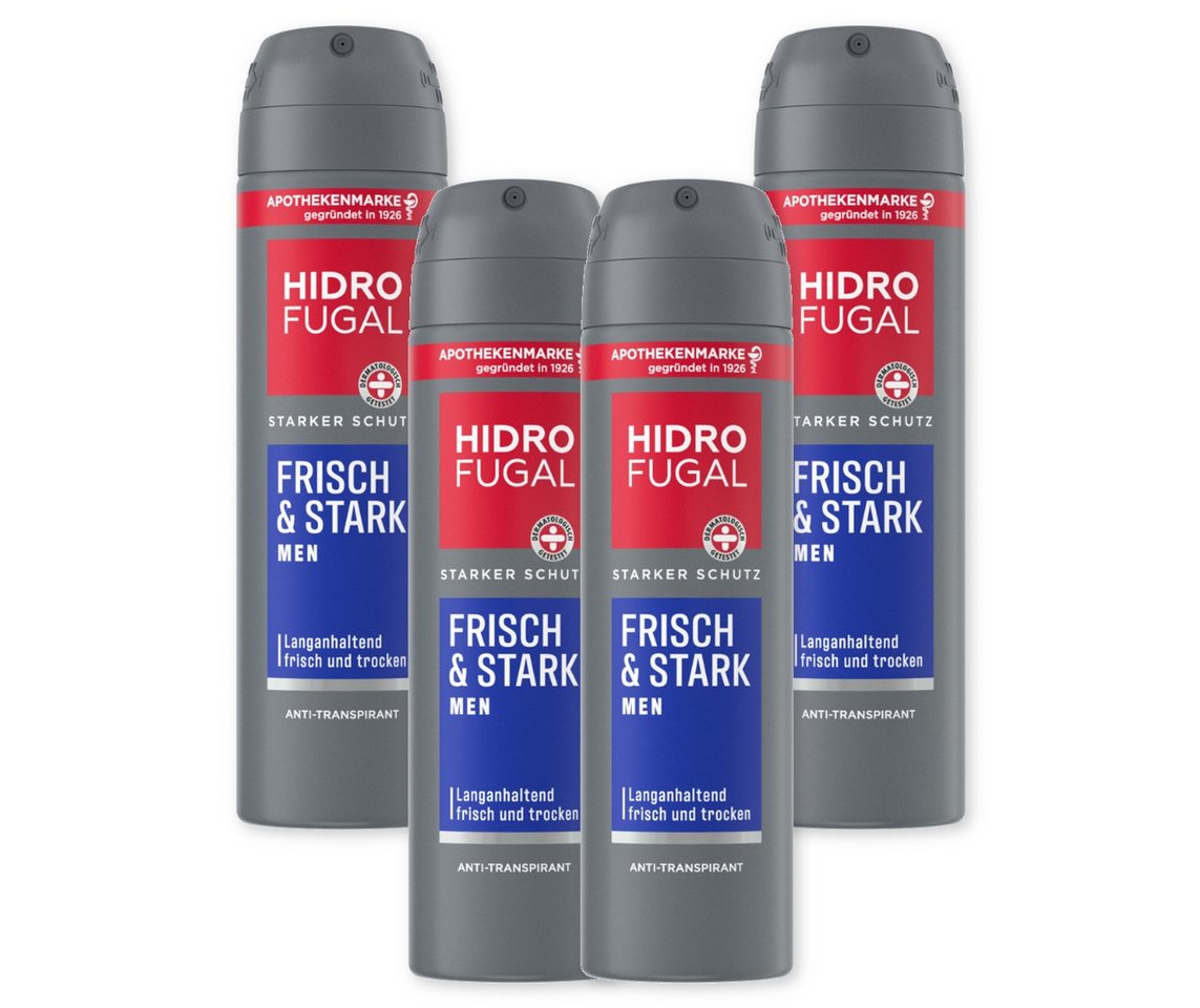 Hidrofugal Deo-Spray Deo Men Frisch & Stark Spray 4x150ml, 4-tlg.