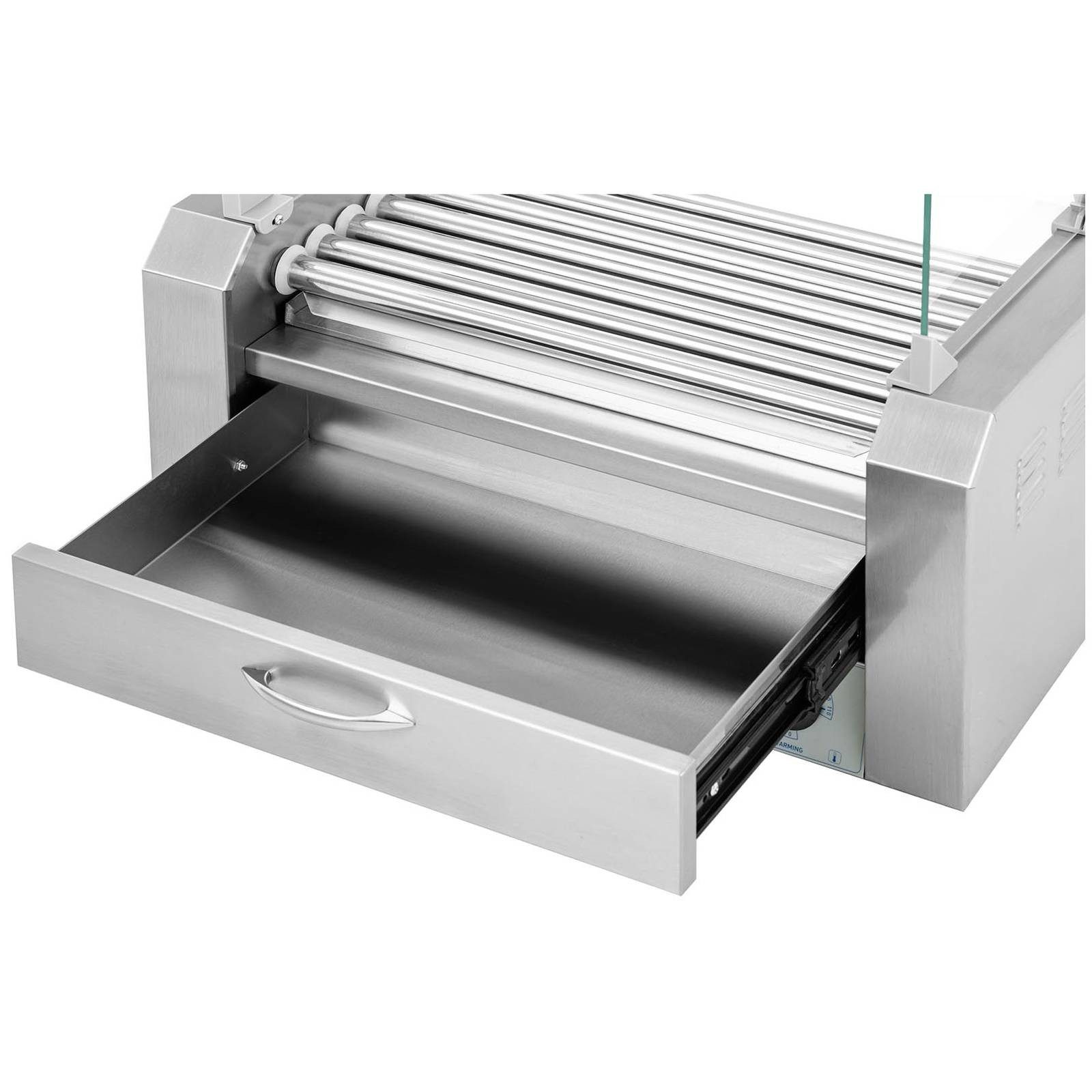 Royal Catering Elektrogrill Hot Dog Grill 7 Rollen 12 Würstchen Rollengrill Würstchengrill 2 Zonen, 1500 W, verschiedene Größen
