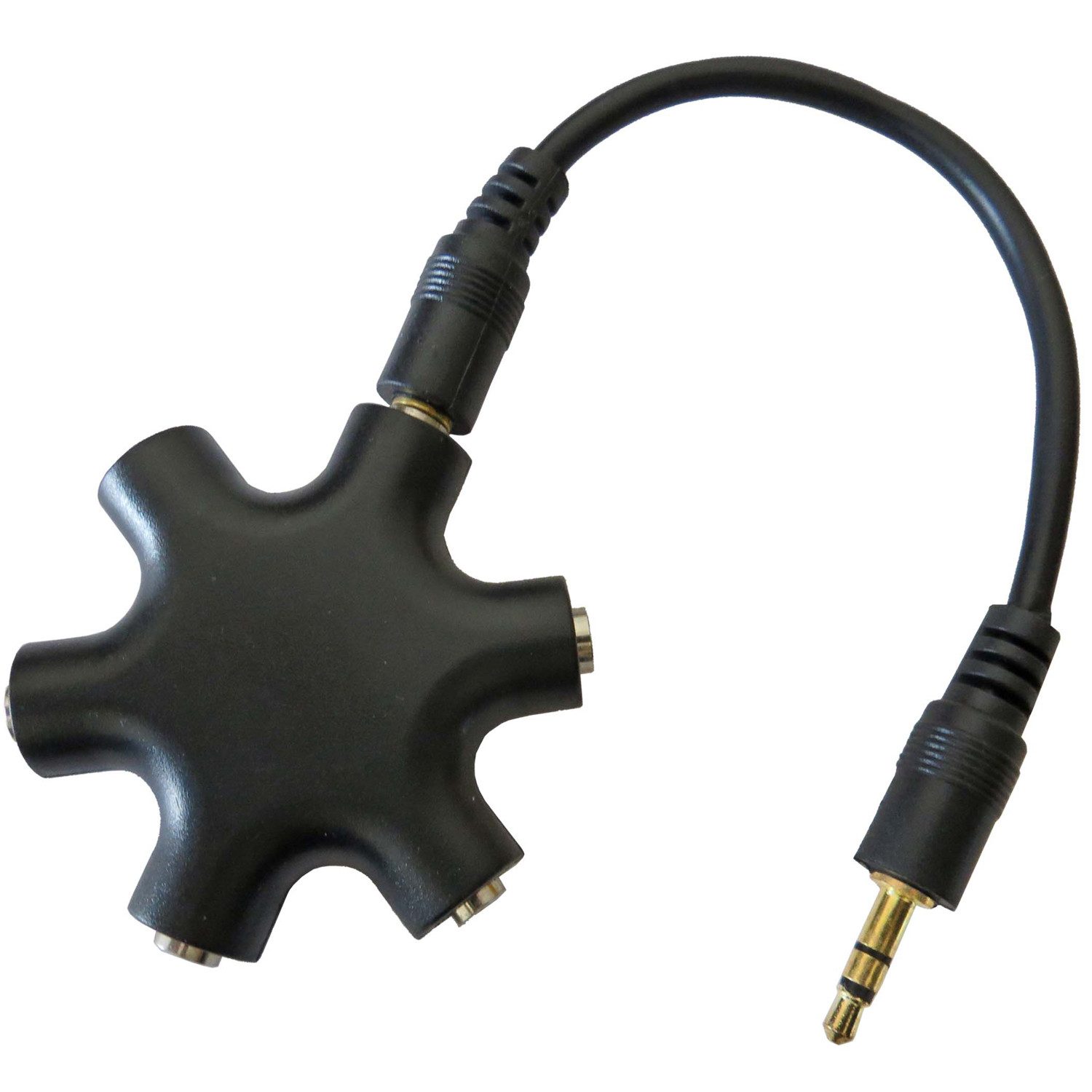 keepdrum keepdrum ADA067 5-fach Verteiler Splitter mehrfach Y-Adapter Audio-Adapter 3,5-mm-Klinke zu 3,5-mm-Klinke, 5-fach Audio Verteiler