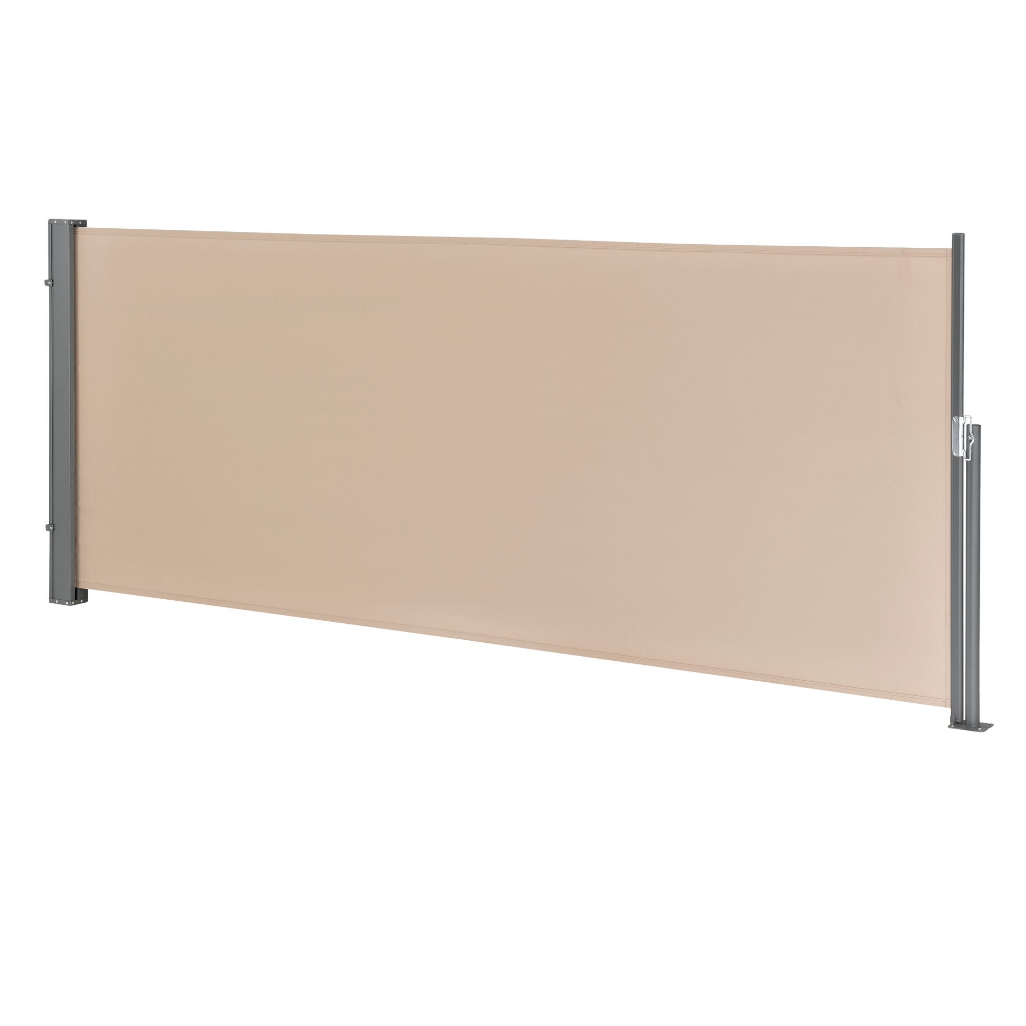 pro.tec Seitenarmmarkise »Montijo« Sichtschutz 140 x 300 cm Windschutz Sandfarben / Beige