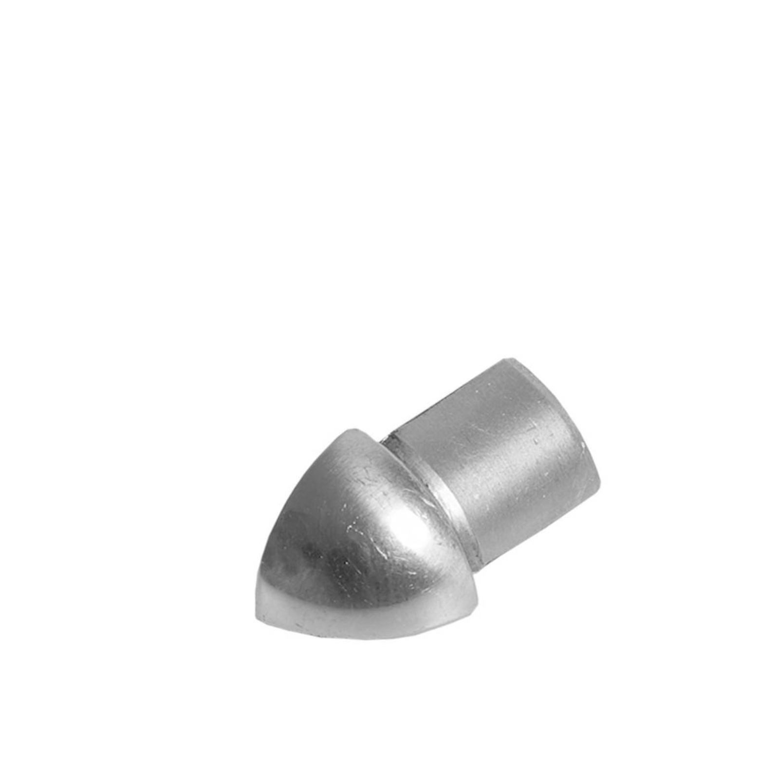 Dural GmbH Profil 1 Stück Außenecke DURAL Rondi RO 1172-B1-DC gebürstet silber H=11 mm, gebürstet (Feinschliff), silber, für Viertelkreisprofil