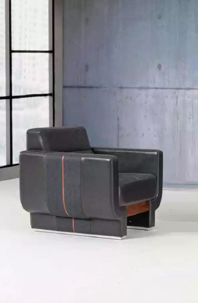 Xlmoebel Polstergarnitur Luxuriöses Home-Office-Set mit elegantem Dreisitzer Sessel, (2-tlg., Set 2 tlg (Sofagarnitur 3 + 1 Sitzer), Hergestellt in Europa
