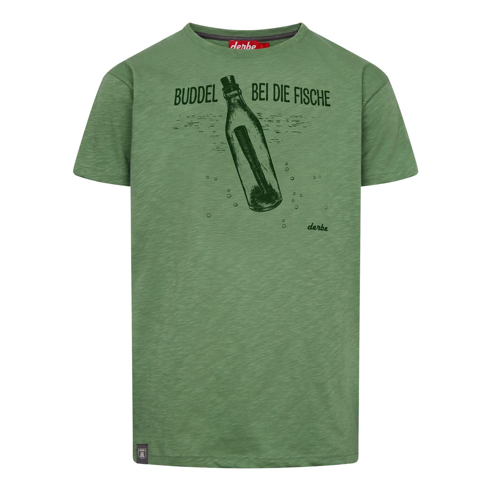 Derbe T-Shirt Fischbuddel mit Spruch auf günstig online kaufen