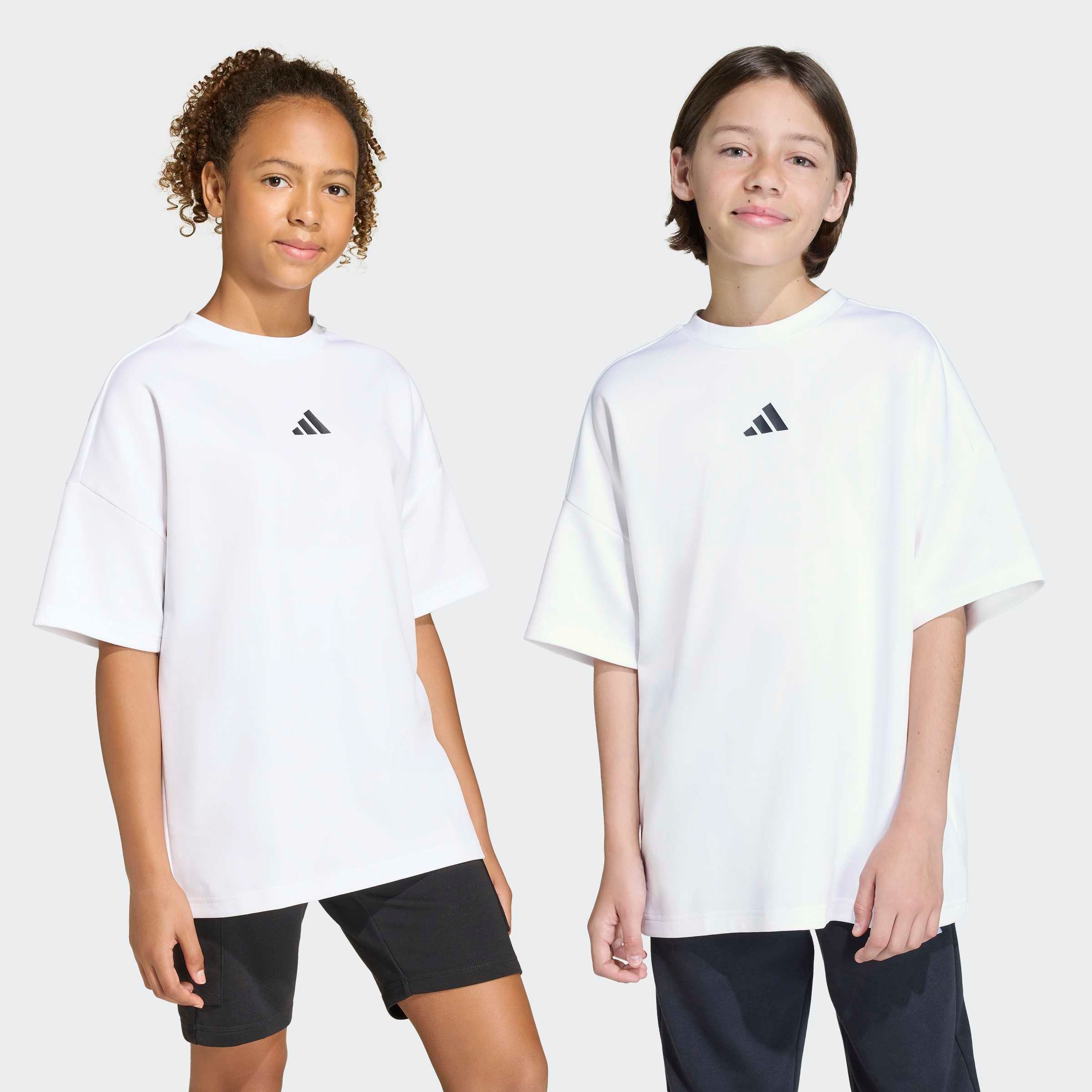 adidas Sportswear T-Shirt J FI OVSZ TEE für Kinder, mit Rundhalsausschnitt, ohne Verschluss, aus Baumwolle