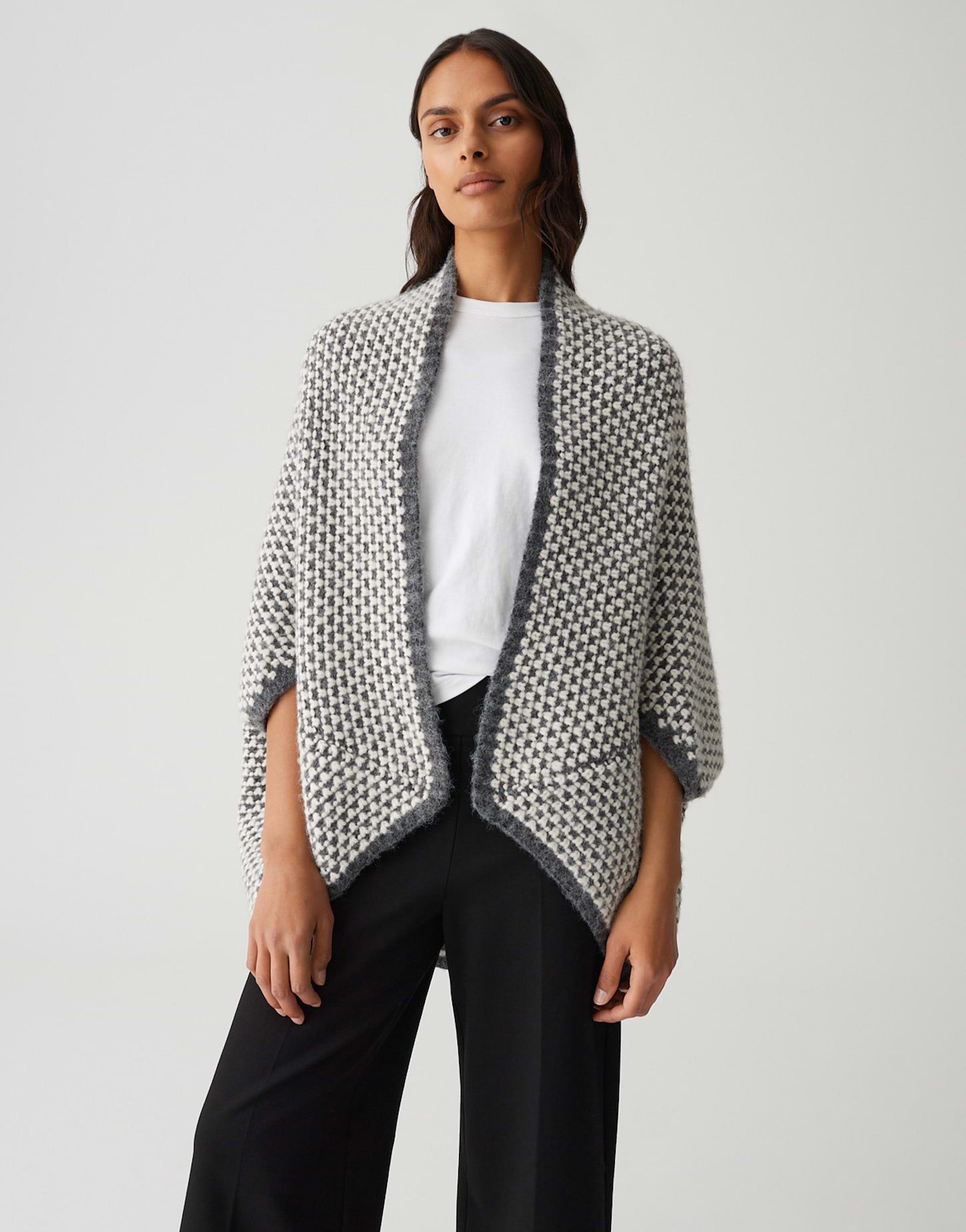 OPUS Cape AMARYLLIS mit zweifarbiger Waffelstruktur günstig online kaufen