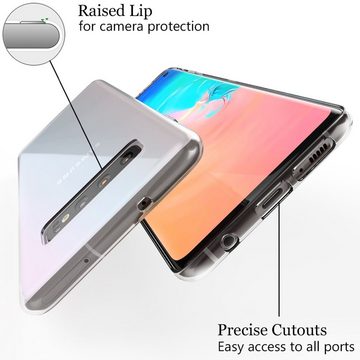 Nalia Smartphone-Hülle Samsung Galaxy S10, Klare Silikon Hülle / Extrem Transparent / Vergilbungsfrei / Stoßfest / Kratzfest / Durchsichtige Dünne Schutzhülle / Clear Phone Case / Soft Cover / Anti-Gelb / Flexibel / Handy-Schale Etui Bumper Phone Backcover Handycase Handycover