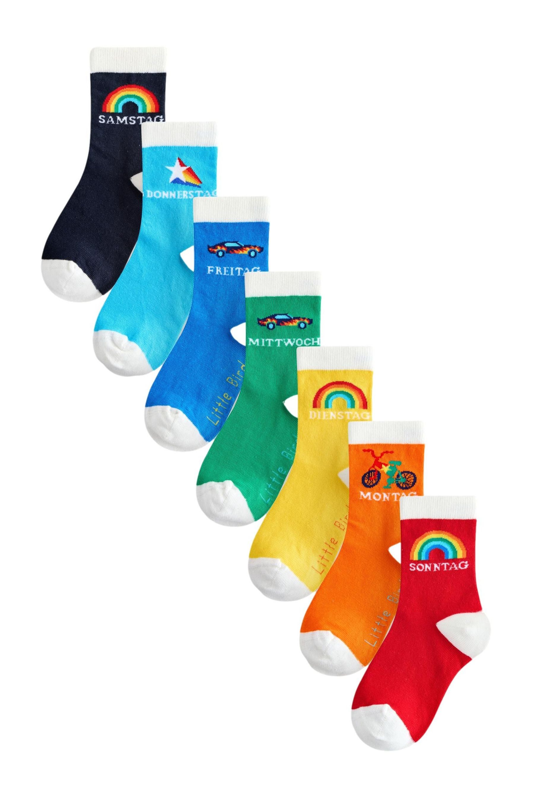 Little Bird by Jools Oliver Basicsocken Little Bird by Jools Wochentage-Socken, 7er-Pack (1-Paar)