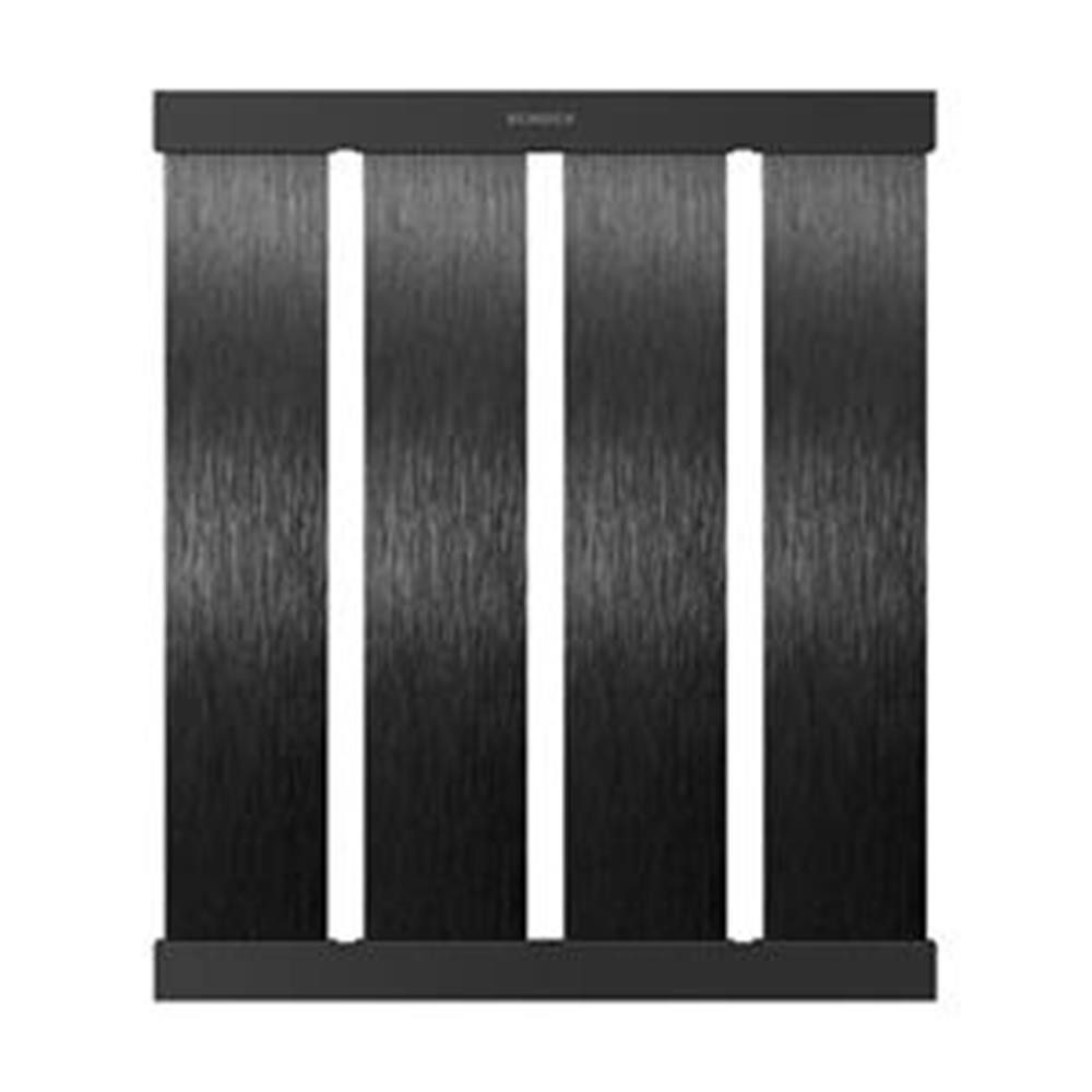 Schock Einbauspüle Design-Abtropfgitter in Brushed Black Metalic, Tiefe 392 mm