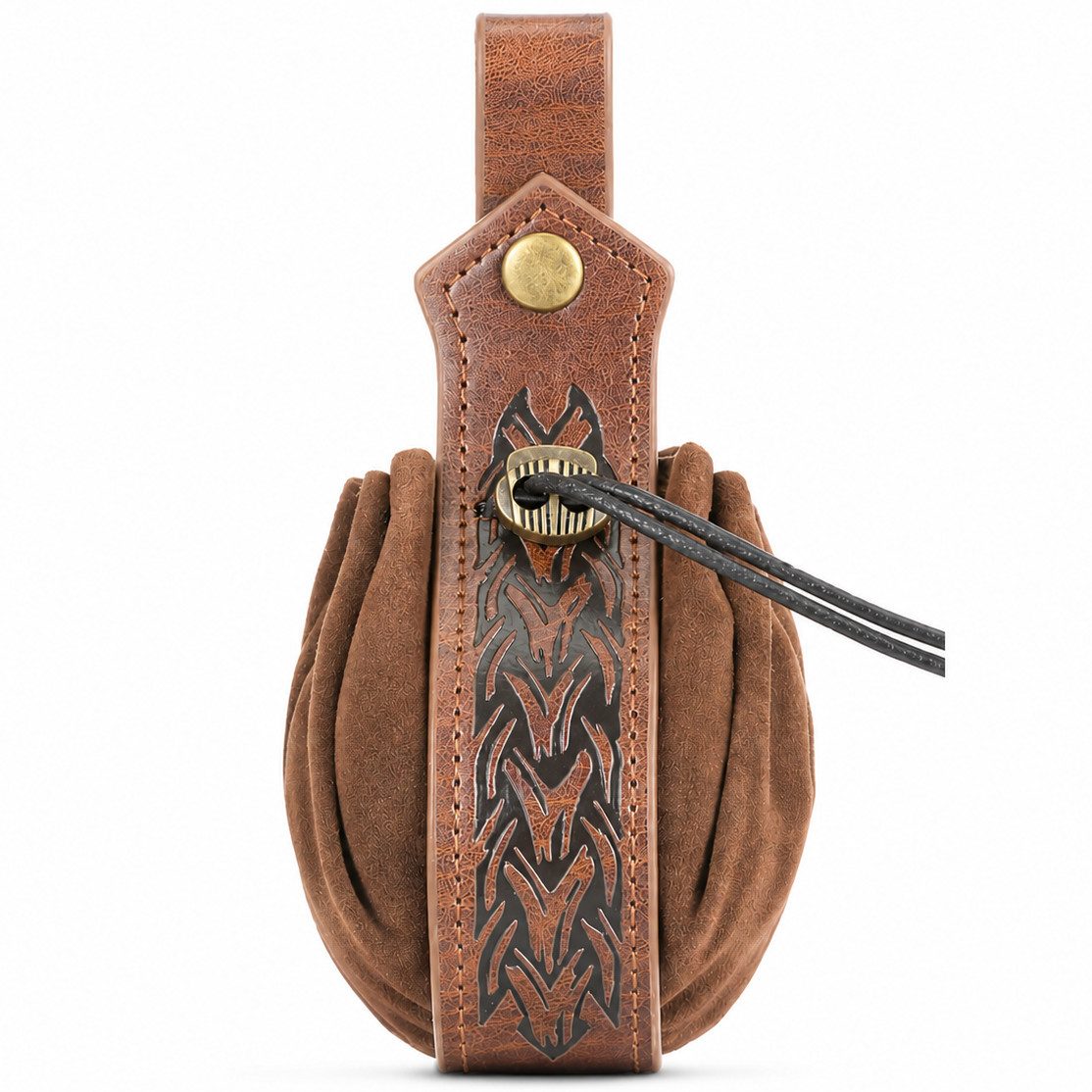 Ware aus aller Welt Gürteltasche Mittelalterliche Münztasche, Münzgeldbörse mit keltischen Knoten