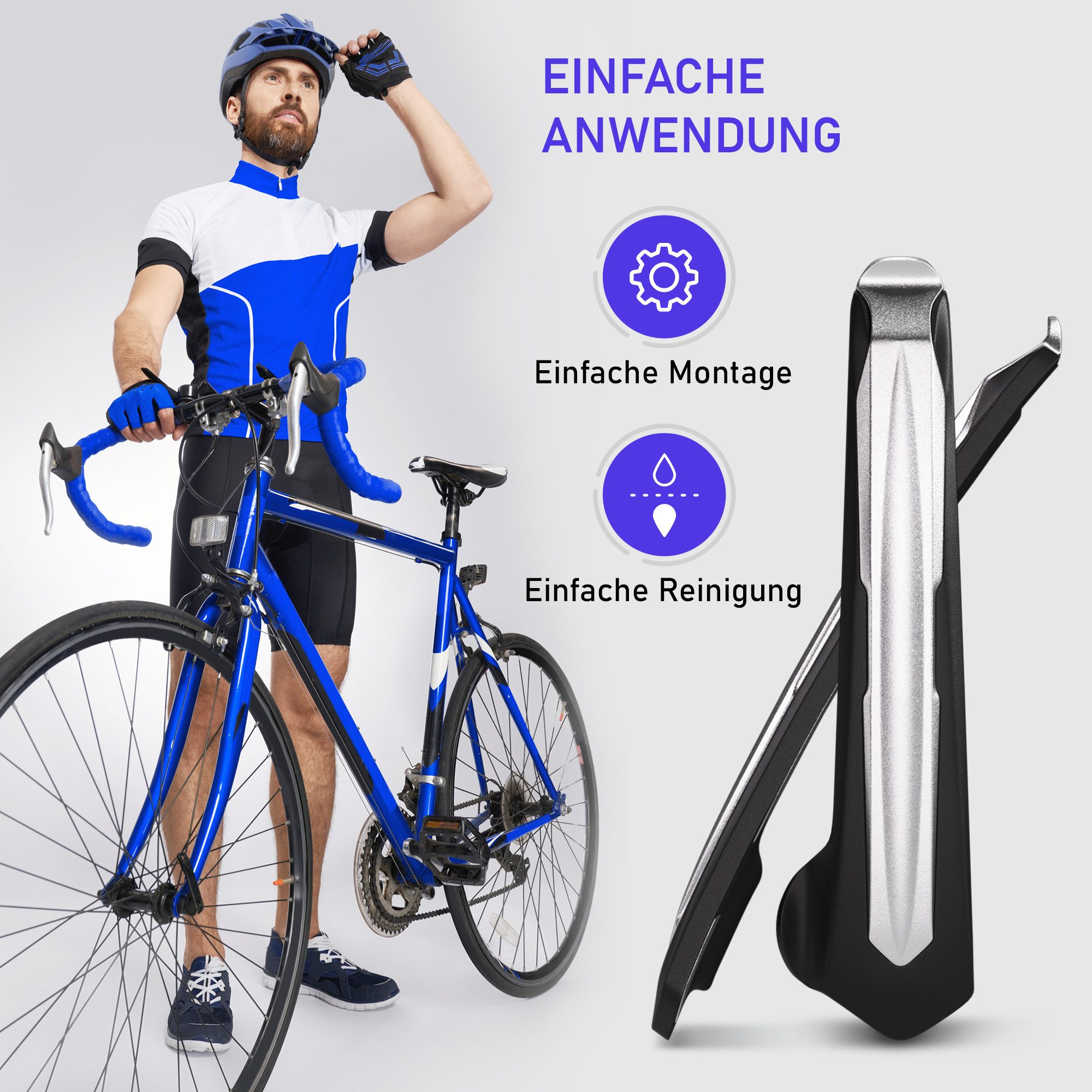 Optio Cycle bicycle tire levers, Optio Cycle tire repair kit, bicycle, 2x metal tire levers