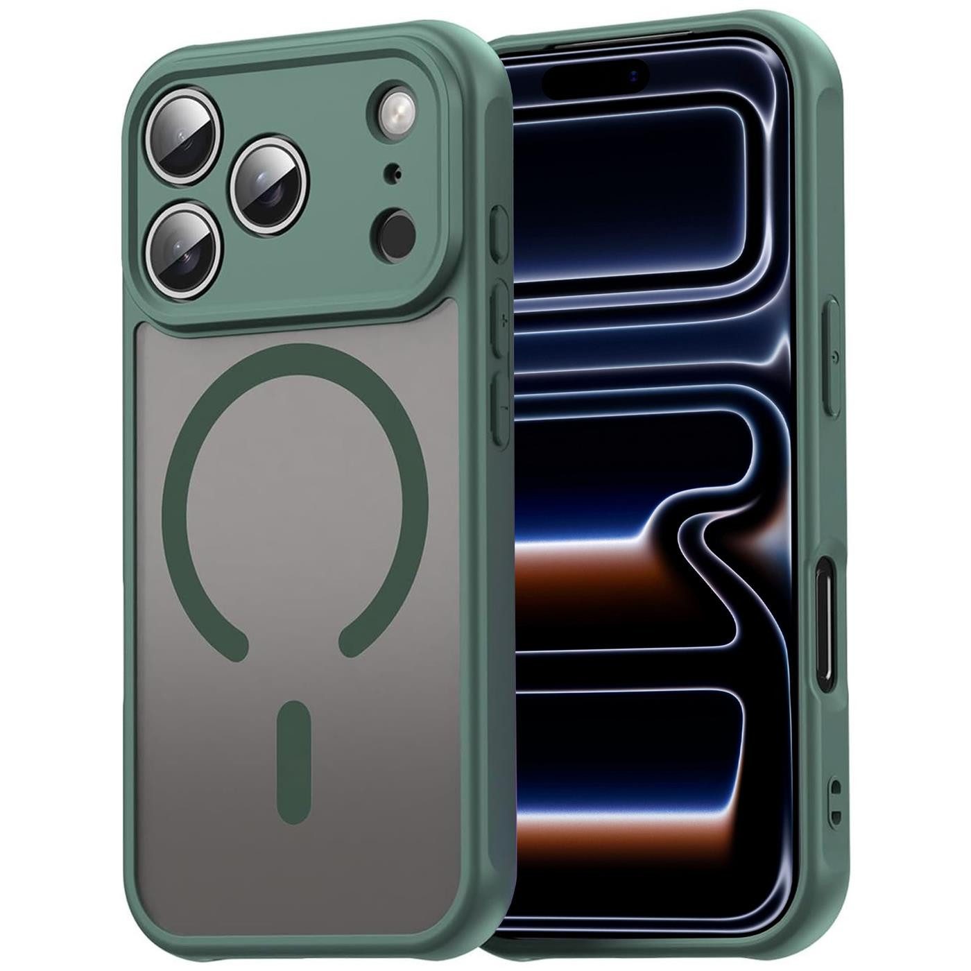 CoolGadget Handyhülle für Apple iPhone 17 Pro, Kamera Schutz Hülle Silikon Hard Case Schutzhülle für Magsafe Zubehör