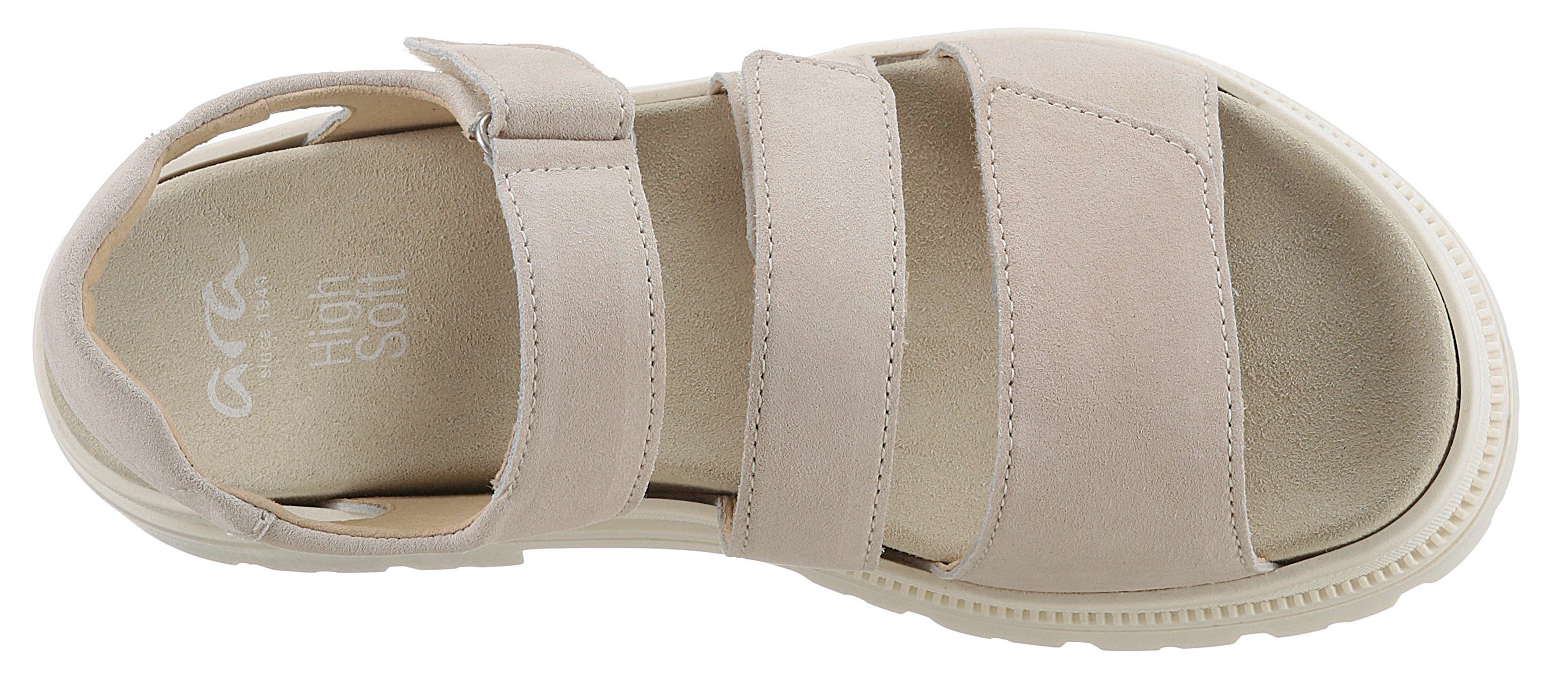 Ara DOVER Sandalette mit Microfaser-Wechselfußbett, H-Weite beige