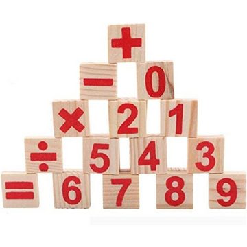 Gontence Lernspielzeug Montessori mathematisches Spielzeug Holz, Rechenstäbchen