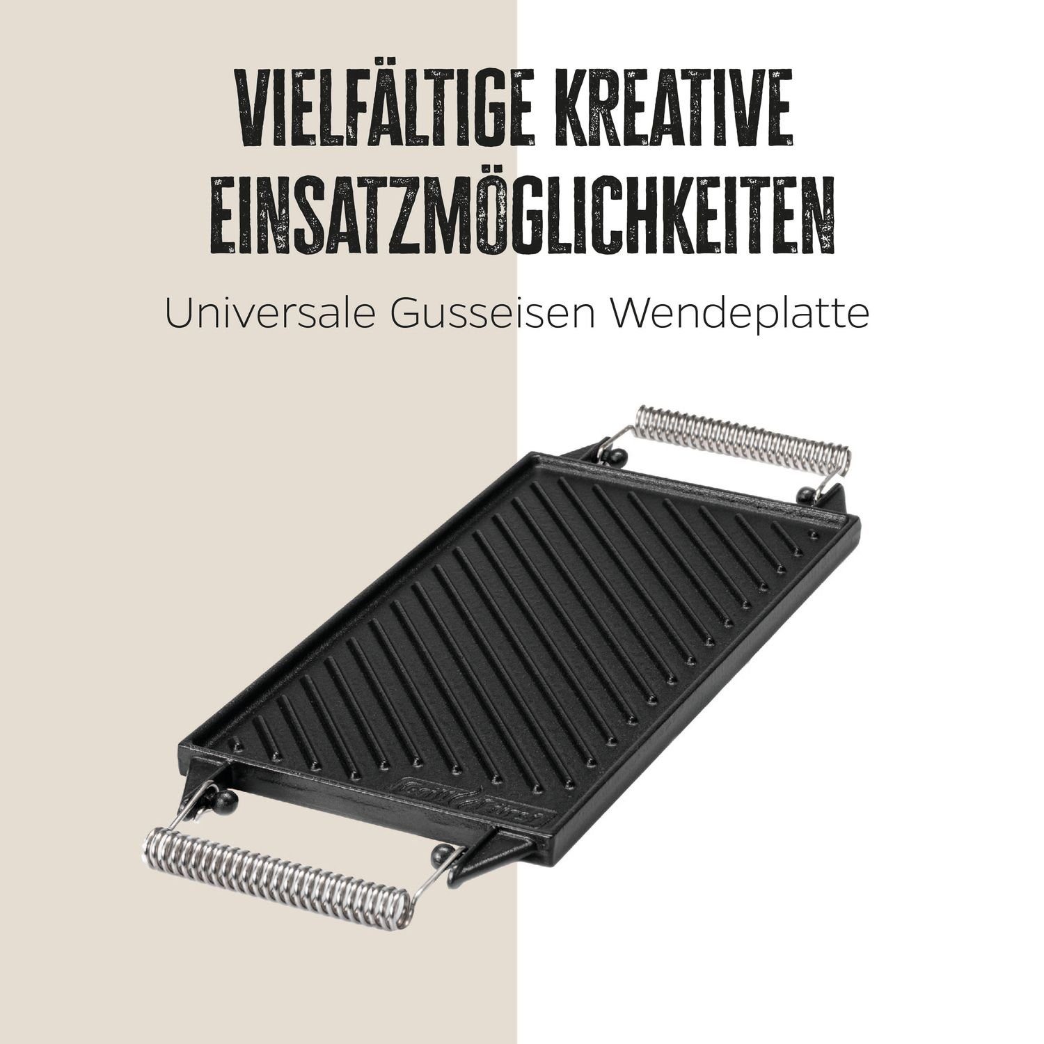 35 x Grillplatte Gusseisen Grillfürst / aus cm Wendeplatte Universal Grillfürst 20 Grillplatte