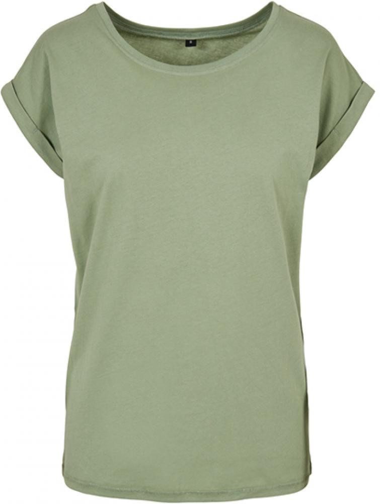 Build Your Brand Rundhalsshirt Ladies Extended Shoulder Damen T-Shirt günstig online kaufen