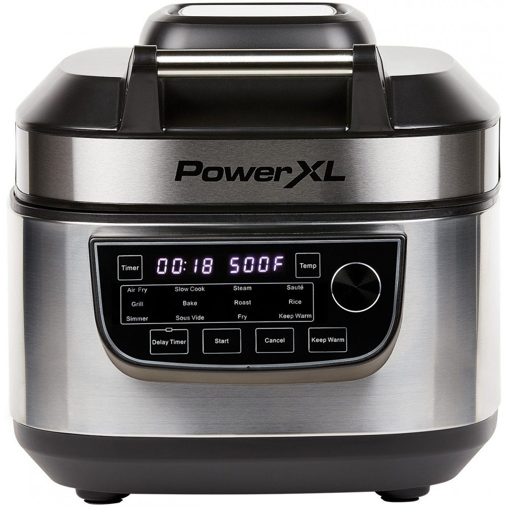 PowerXL Multikocher Multi Cooker 12 in 1 - Multikocher - silber/schwarz, 1300 W