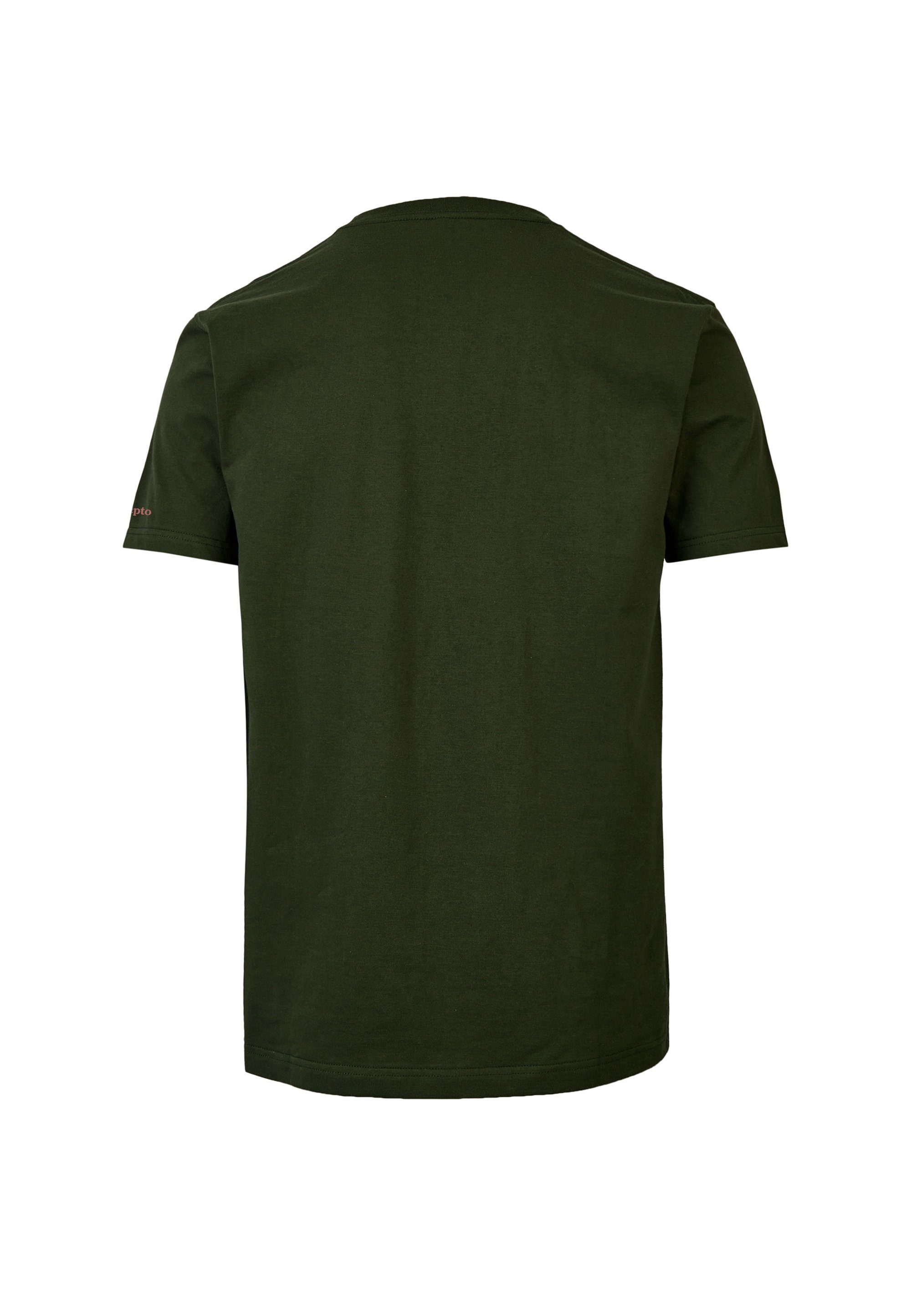 Cleptomanicx T-Shirt Mowe mit klassischem grün Print