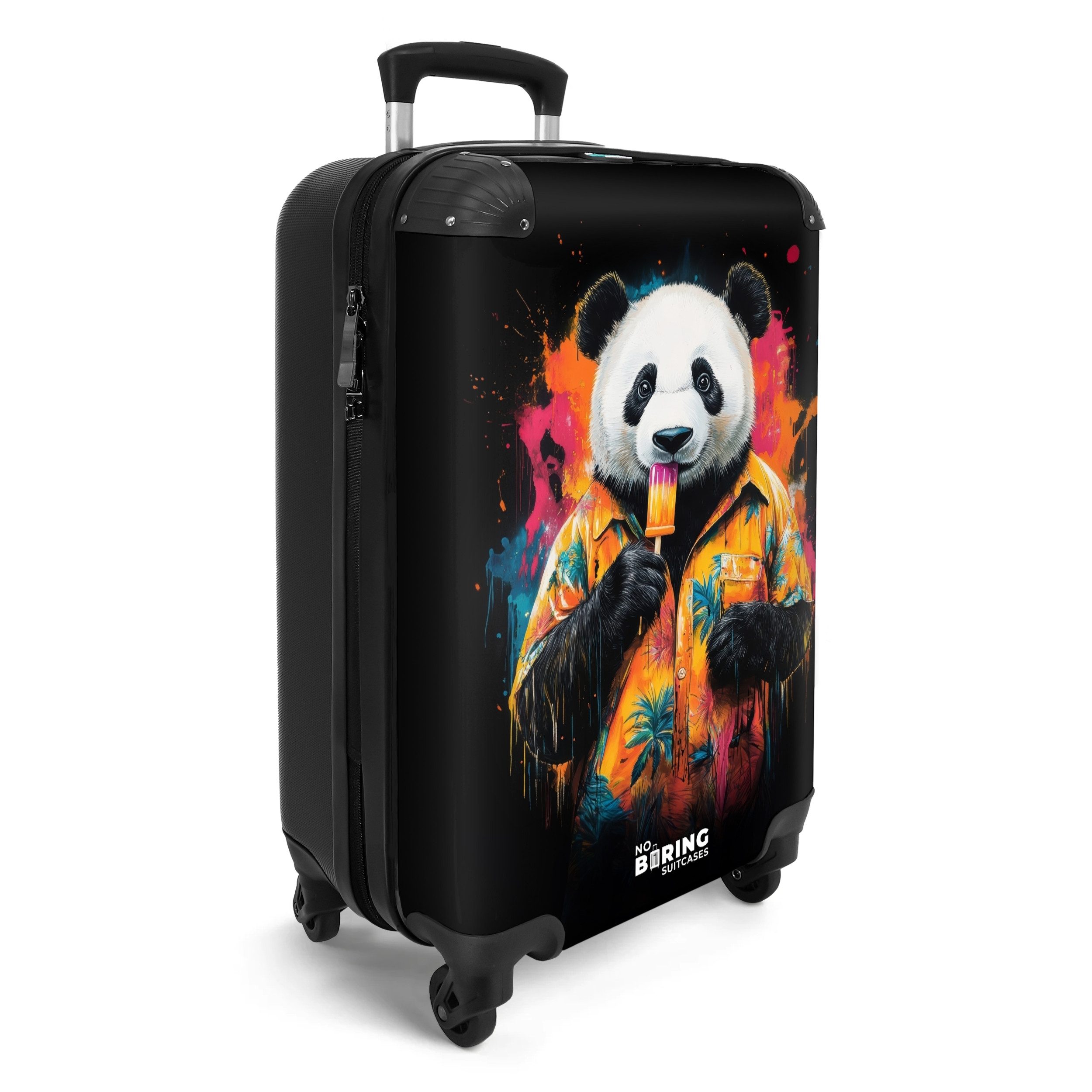 NoBoringSuitcases.com© Hartschalen-Trolley Sommerpanda mit Eiscreme 55x35x2 günstig online kaufen