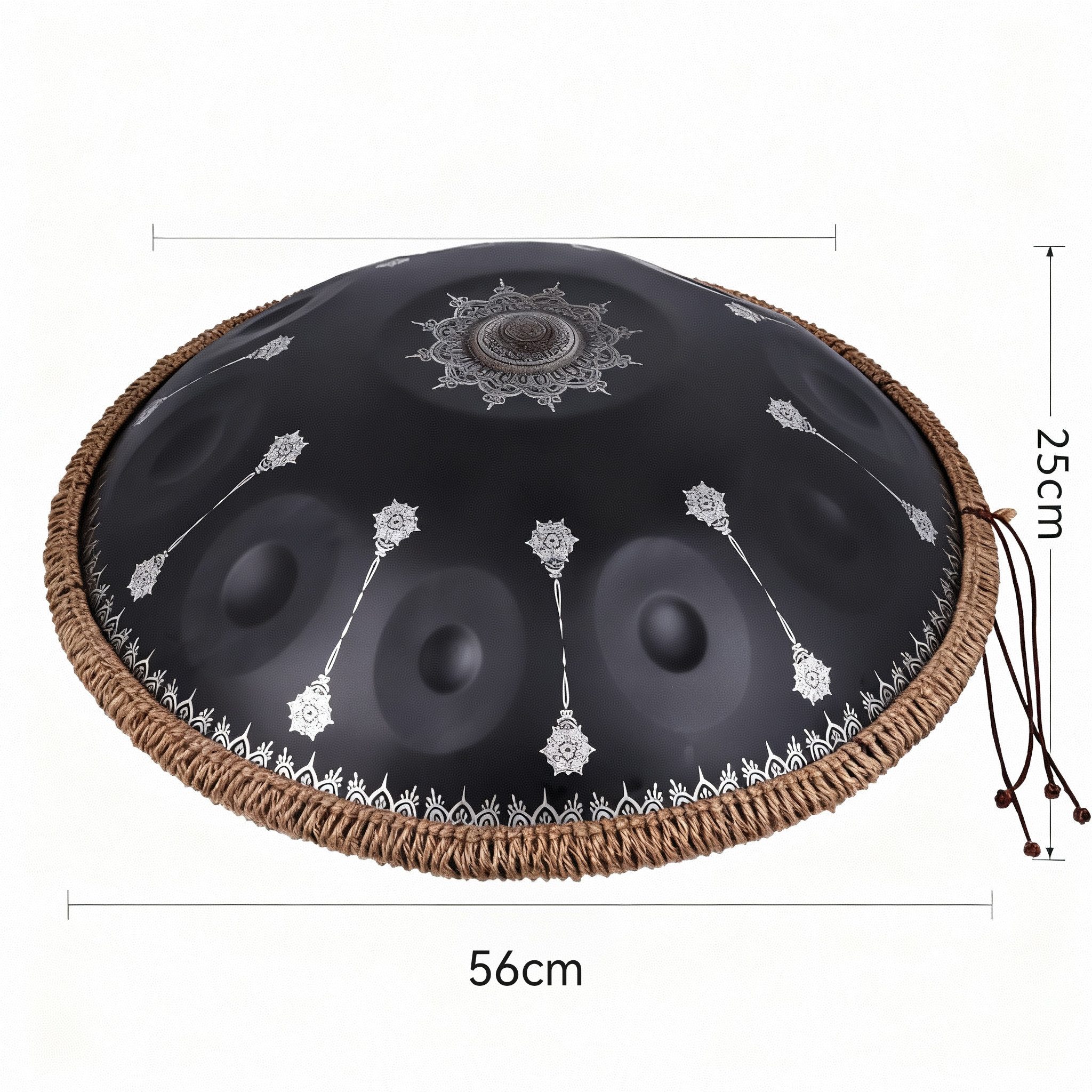 FANNOU Handpan 10 Notes Mandala Pattern, Handpan Drum Decorative Steel Percussion Instrument – Bild 2 von 5