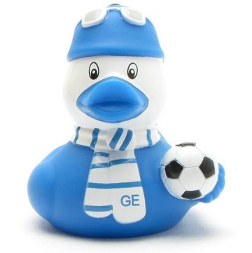 Duckshop Badespielzeug Quietscheente Fußball-Fan Gelsenkirchen blau-weiss - Badeente