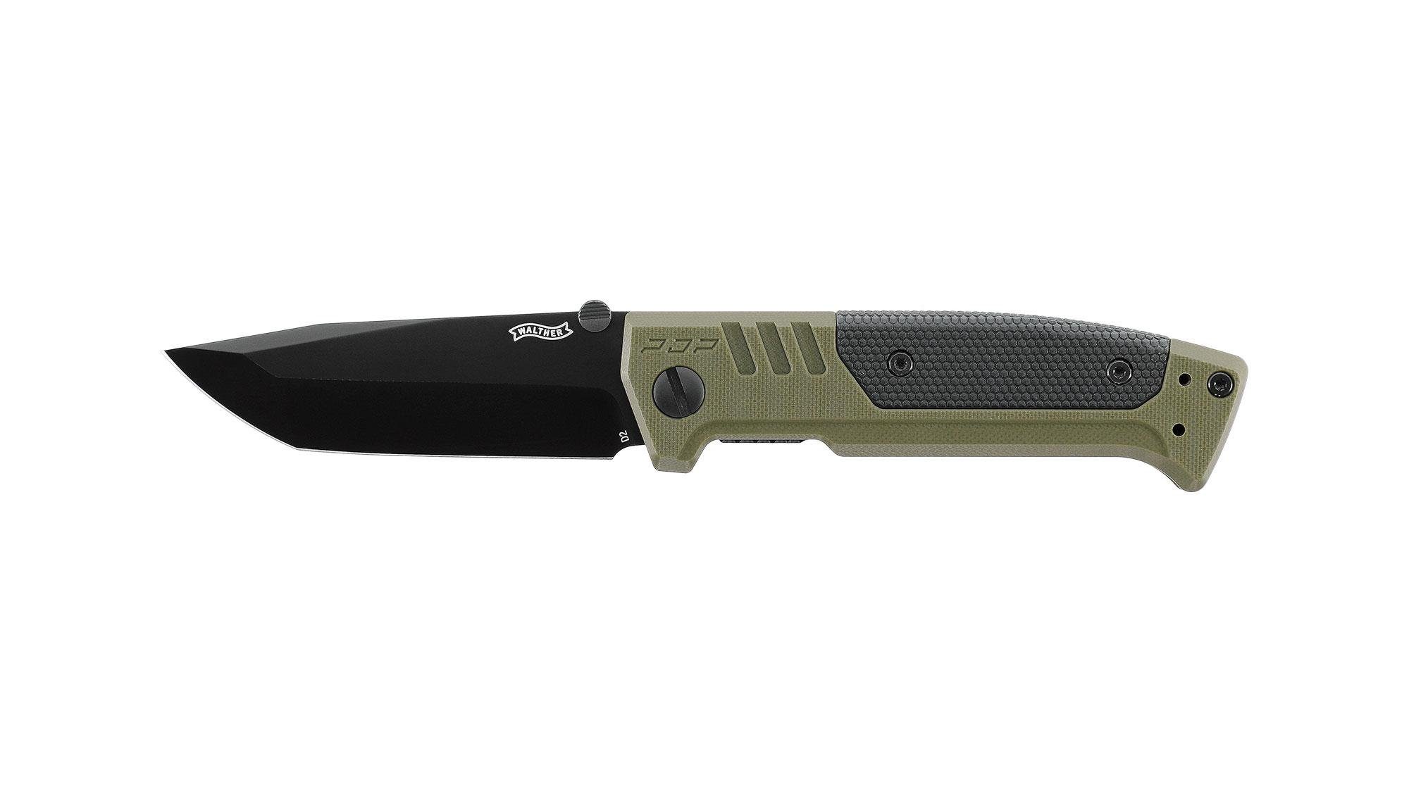 Walther Taschenmesser Walther PDP Einhandmesser mit Tantoklinge Glatt