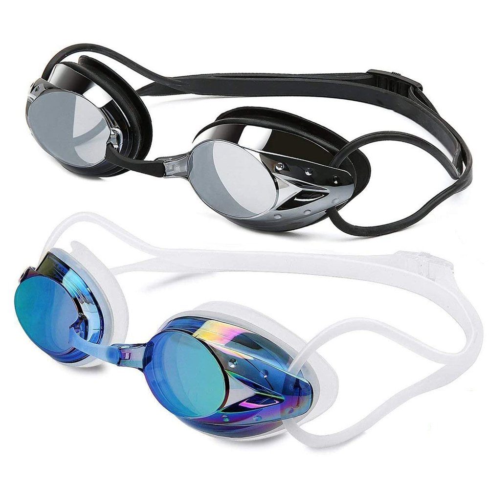 GelldG Schwimmbrille 2 Stück Schwimmbrille Schwimmbrillen UV Schutz Antibeschlag