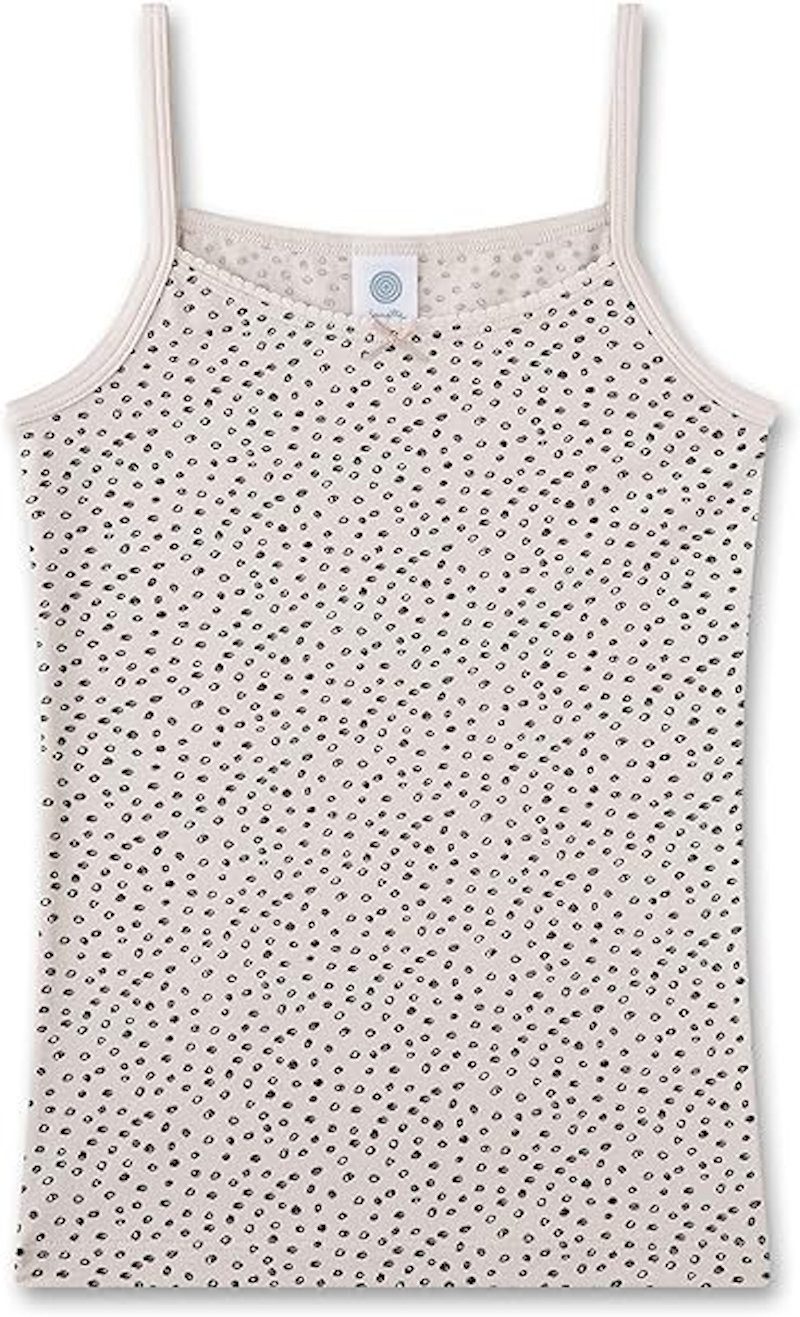 Unterhemd Sanetta Mädchen Unterhemd Top Hemd gepunktet beige