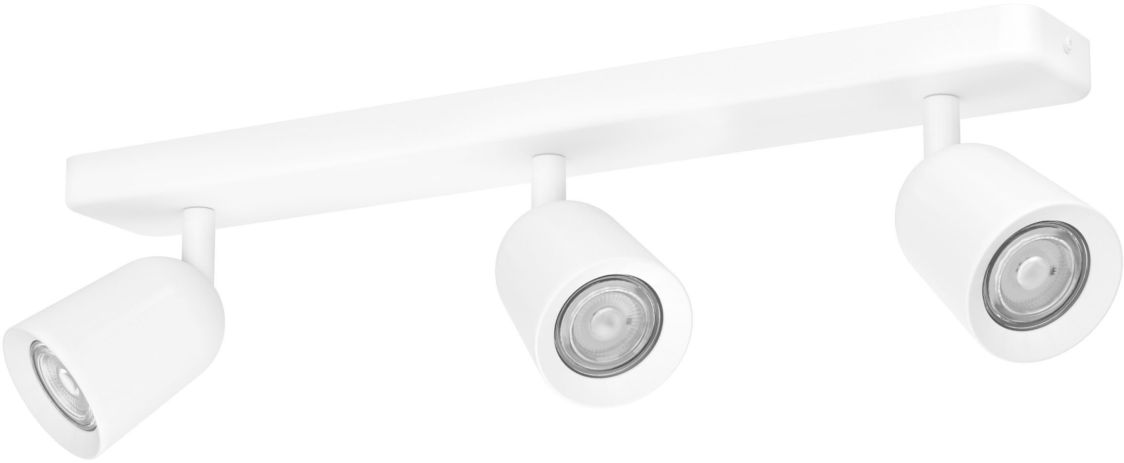 EGLO Deckenspot CAMALDOLI Spotlampe - Stahl - GU10 - 3X10W - IP20, ohne Leuchtmittel, Wandleuchte, Wandspot, schwenkbar, Strahler, L52 x B4,5 x H11,5 cm