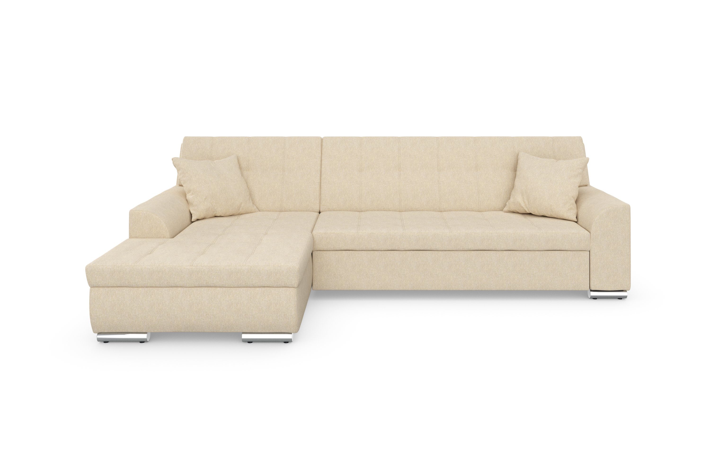 DOMO collection Ecksofa "Treviso viele Bezüge, auch in Cord, L-Form, B/T/H: günstig online kaufen