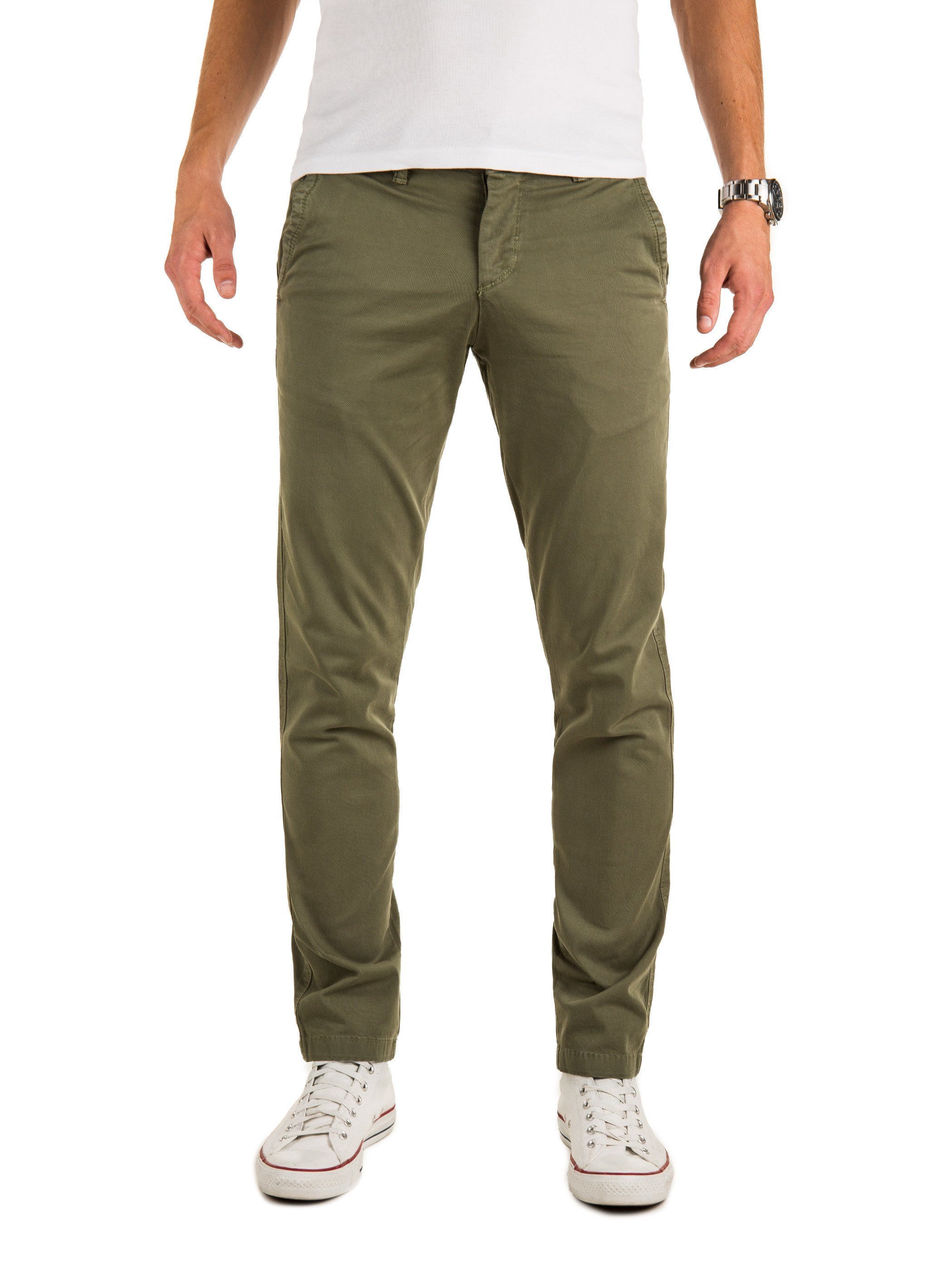 Yazubi Chinohose Chino Pants Malphite Grün dusty olive (180515)