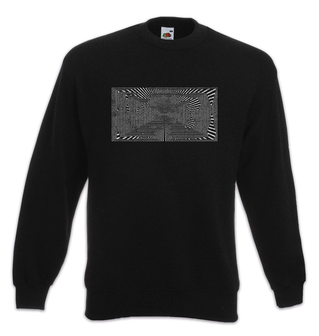 Urban Backwoods Sweatshirt 3D Maze Sweatshirt Labyrinth Esoterik Mystik Spirale Hypnose (1-tlg) Hypnotiseur Magie Magier Zauberer