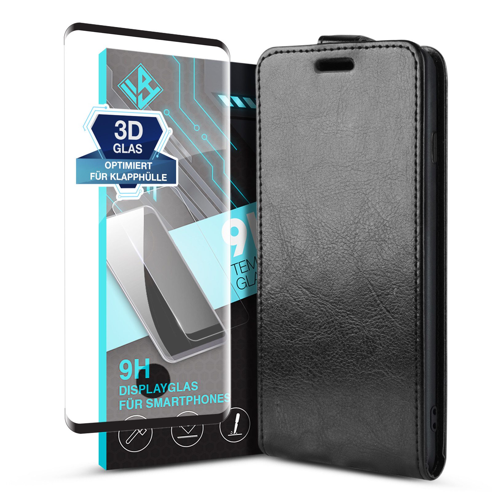 Tec-Expert Handyhülle Klapp Hülle für Samsung Galaxy S10 6.1 Zoll, 6.1", Tasche Klapphülle Case mit Kartenfach Fliphülle vertikal