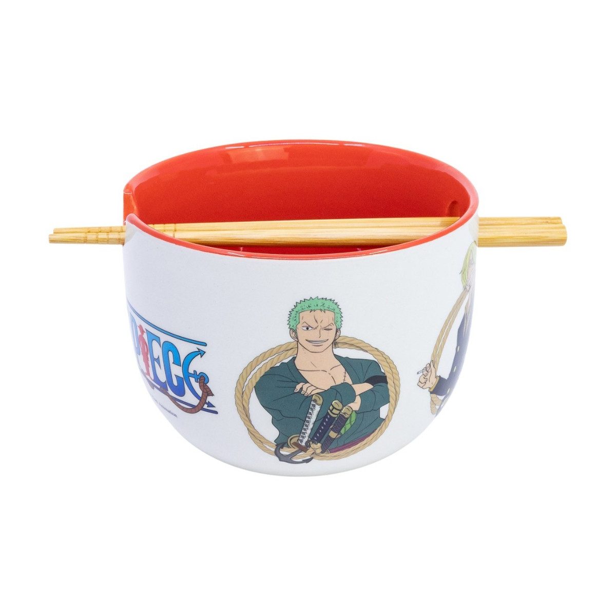One Piece Schüssel Ramen Schüssel 2515 ml mit Stäbchen Geschenkbox, Keramik