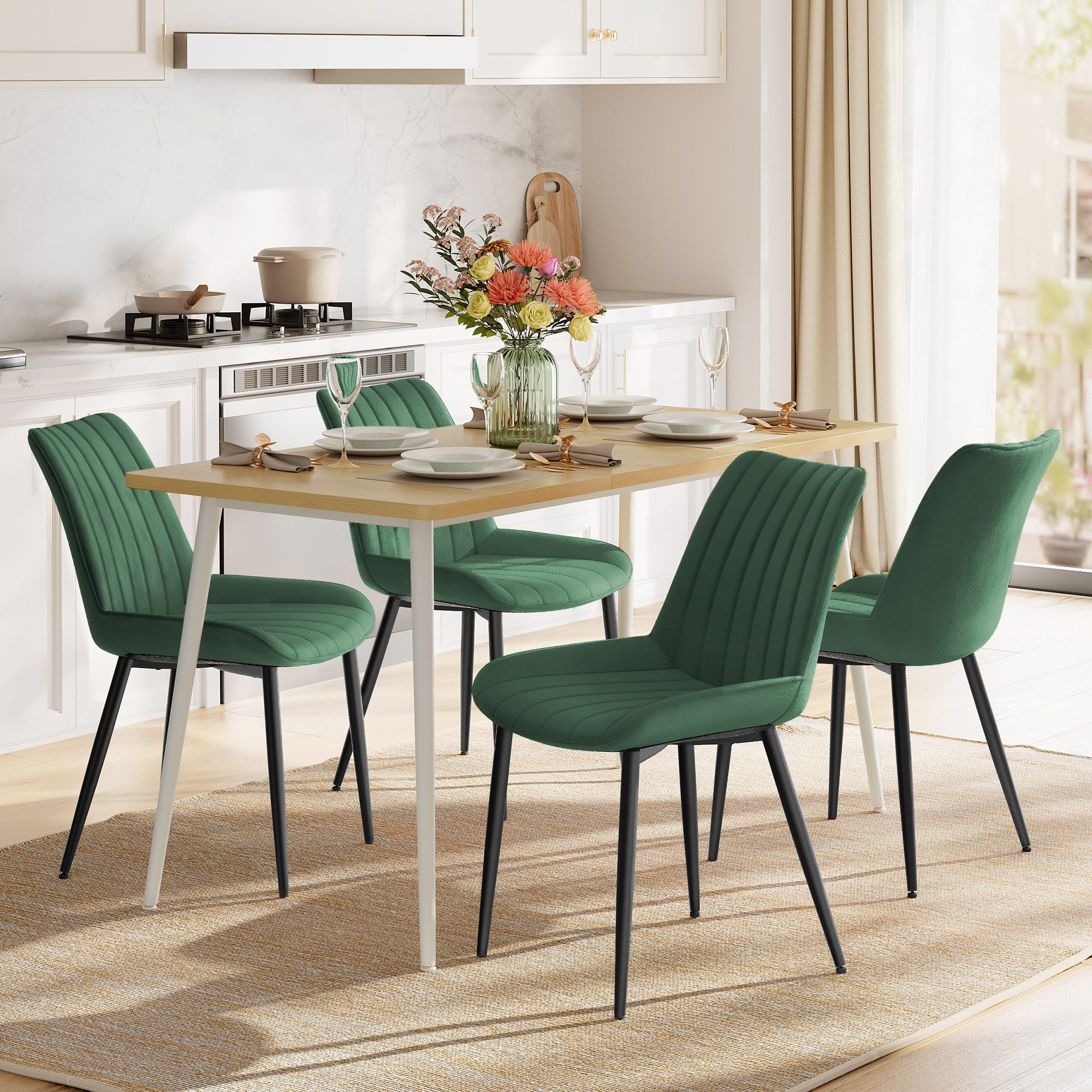 SONGMICS Esszimmerstuhl Stuhlset – Polsterstühle, Moderner Küchenstuhl. Sam günstig online kaufen