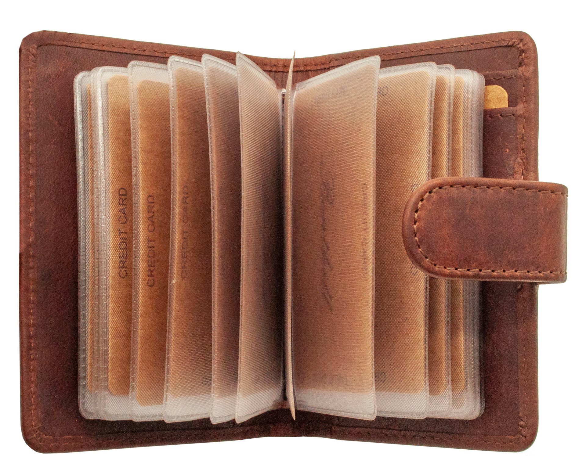 Benthill Kartenetui Echt Leder Kartenbörse für Kreditkarten RFID Karten Gel günstig online kaufen