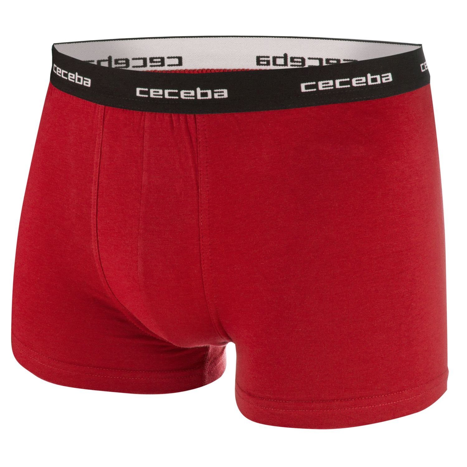 CECEBA Pants schwarz (4-St) Pack CECEBA Boxershorts Herren / rot 4er im Boxershorts