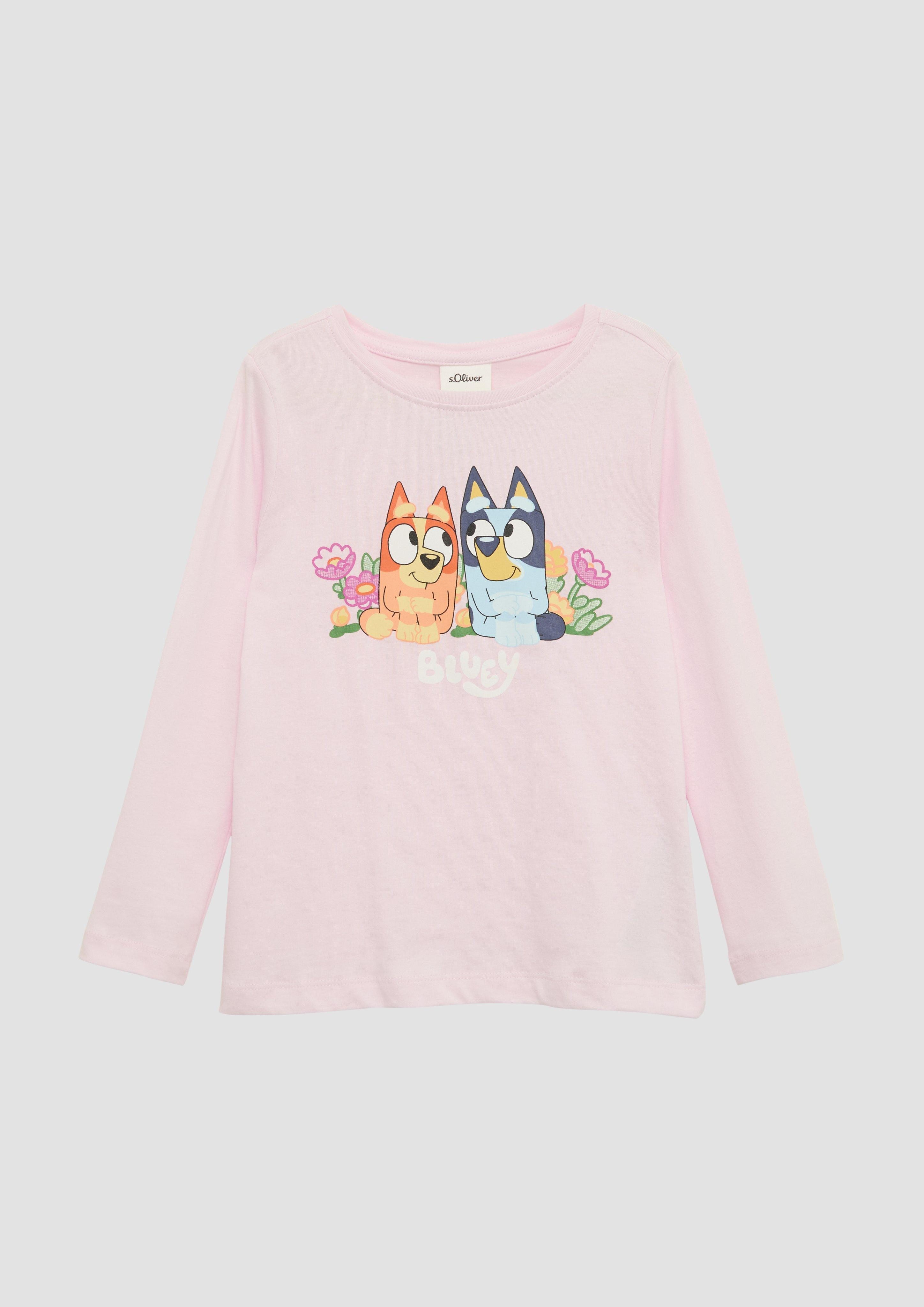 Langarmshirt Longsleeve-Shirt aus Baumwolle mit Bluey-Print®