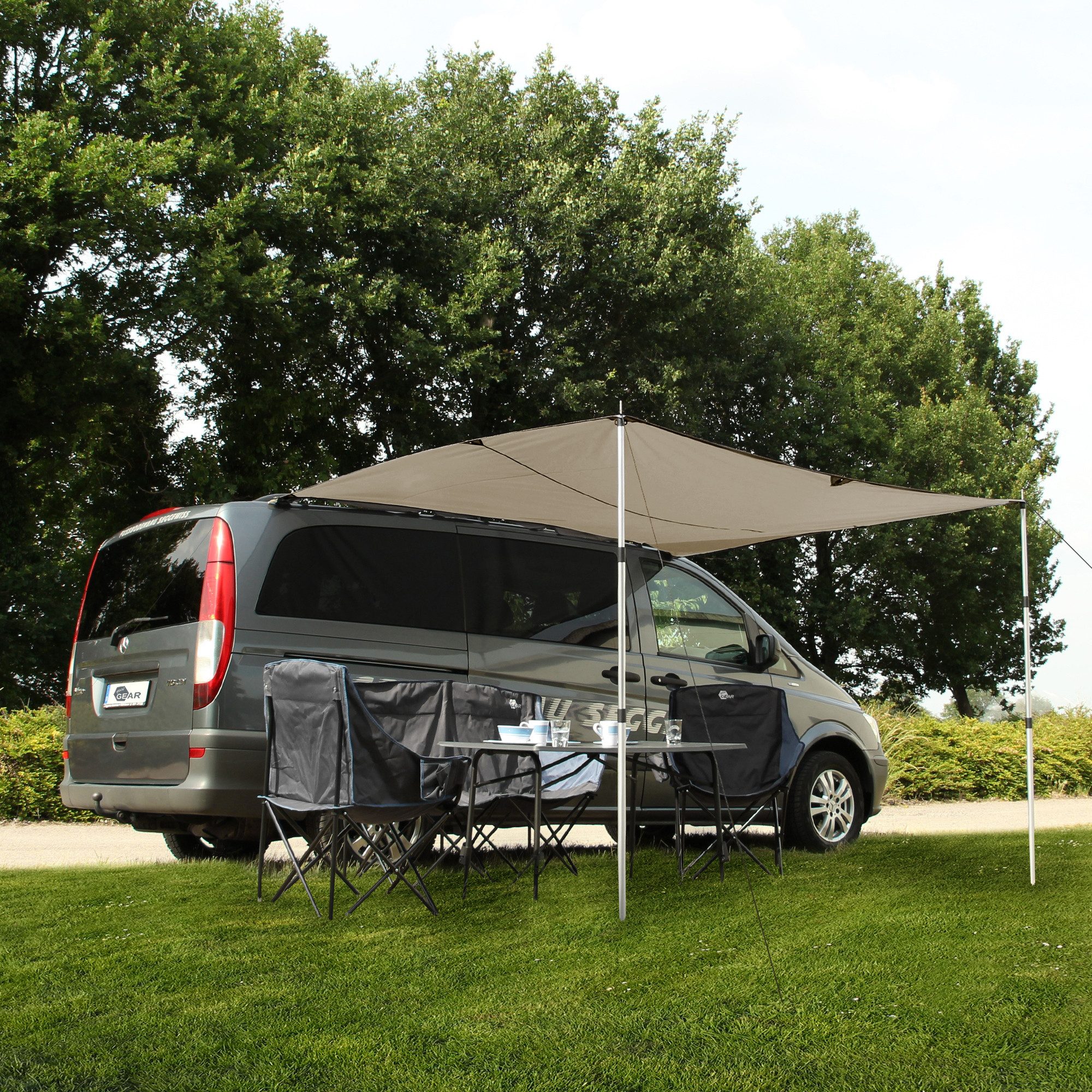 Sonnensegel your GEAR Motorhome Cotton Tarp TC 260 x 240 Sonnensegel für Bus Auto