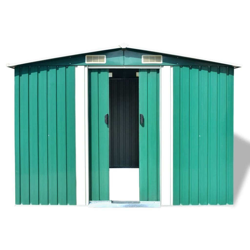 Thumbnail - DOTMALL Gartenhaus Gerätehaus 257 x 205 x 178 cm, Verzinkter Stahl 4 Belüftungsöffnungen