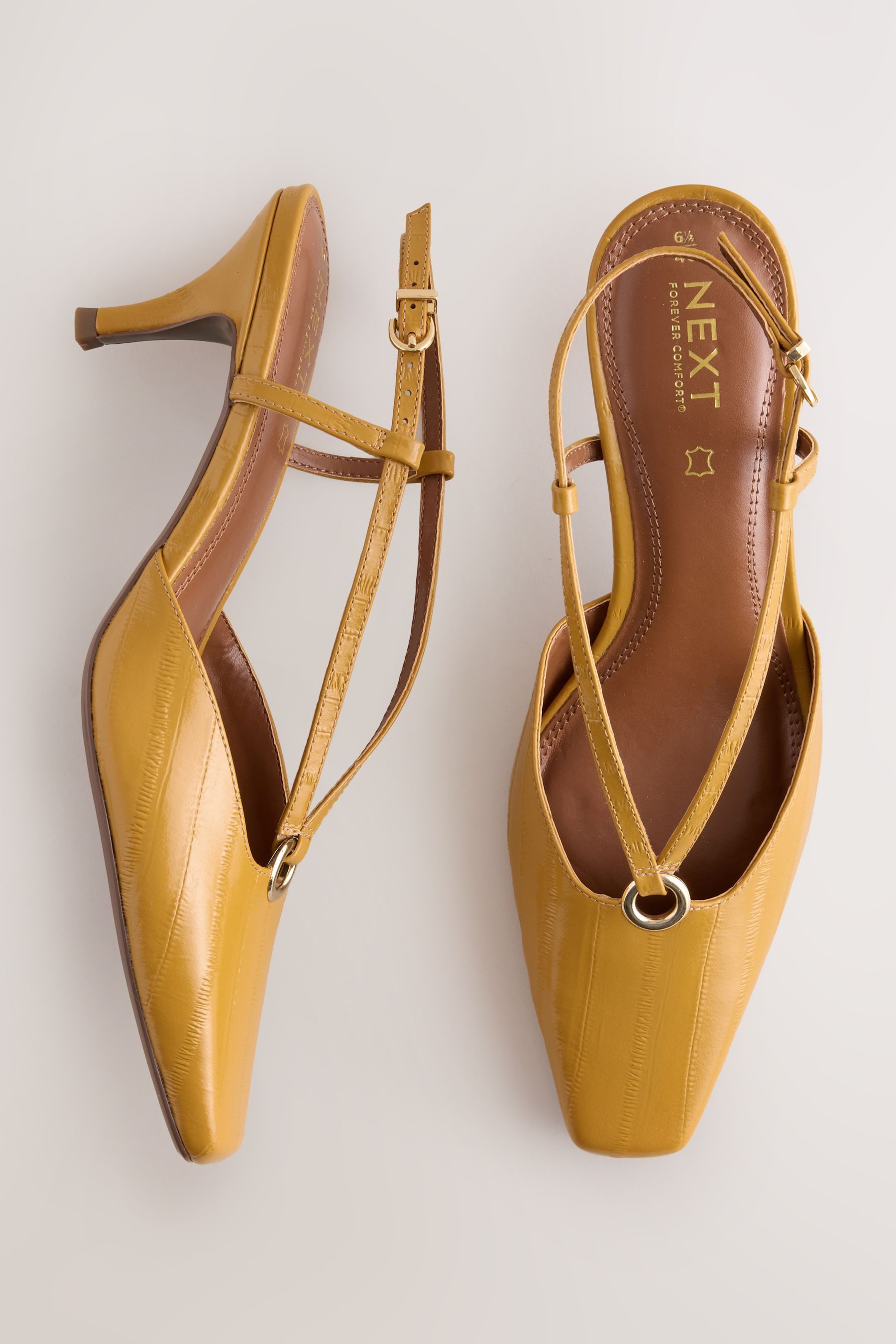Next Forever Comfort® Leder-Slingbacks mit Absatz Slingsandale (1-tlg) günstig online kaufen