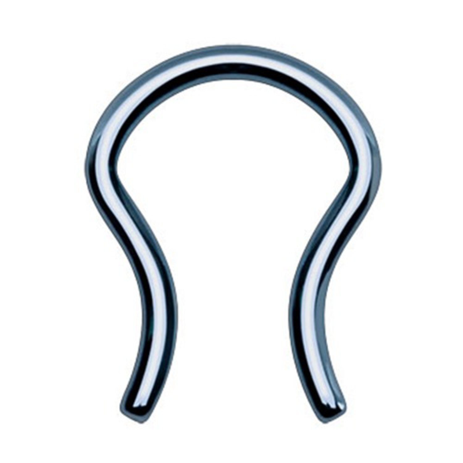 Taffstyle Nasenpiercing Fake Piercing Retainer gebogen Ring Lippe Intim