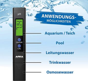 Microbe-Lift Aquarium-Wassertest Arka my Aqua pH-Messgerät Messbereich: 0.00 - 14.00 pH