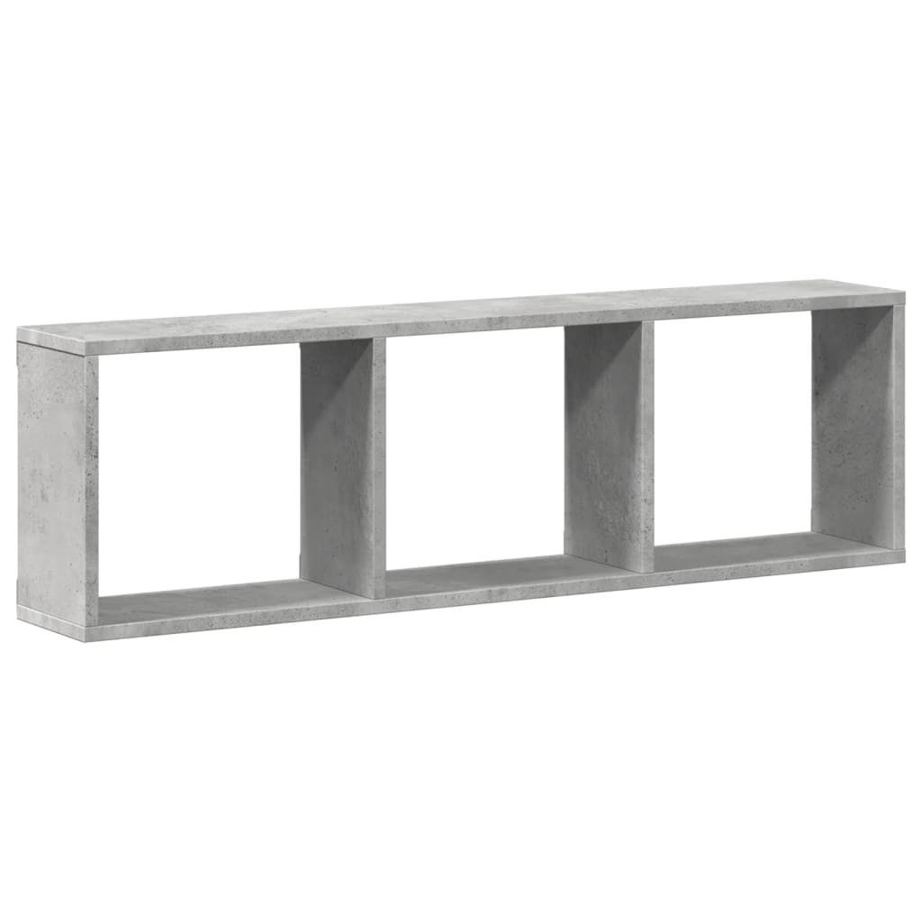 vidaXL Regal Wandschrank 100x16x30 cm Betongrau günstig online kaufen